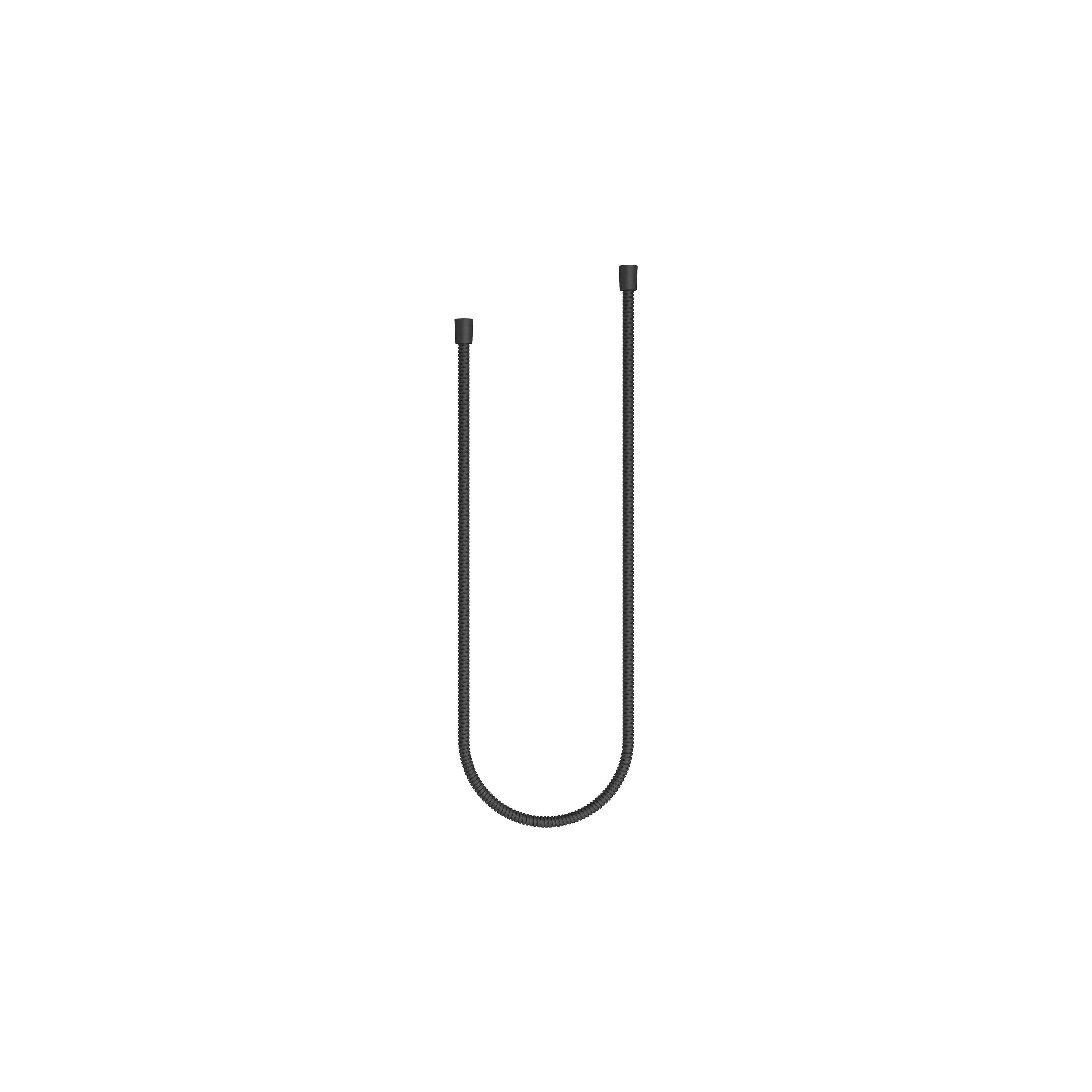 Metal shower hose 1/2" x 1/2" x 1250 mm in Matte Black