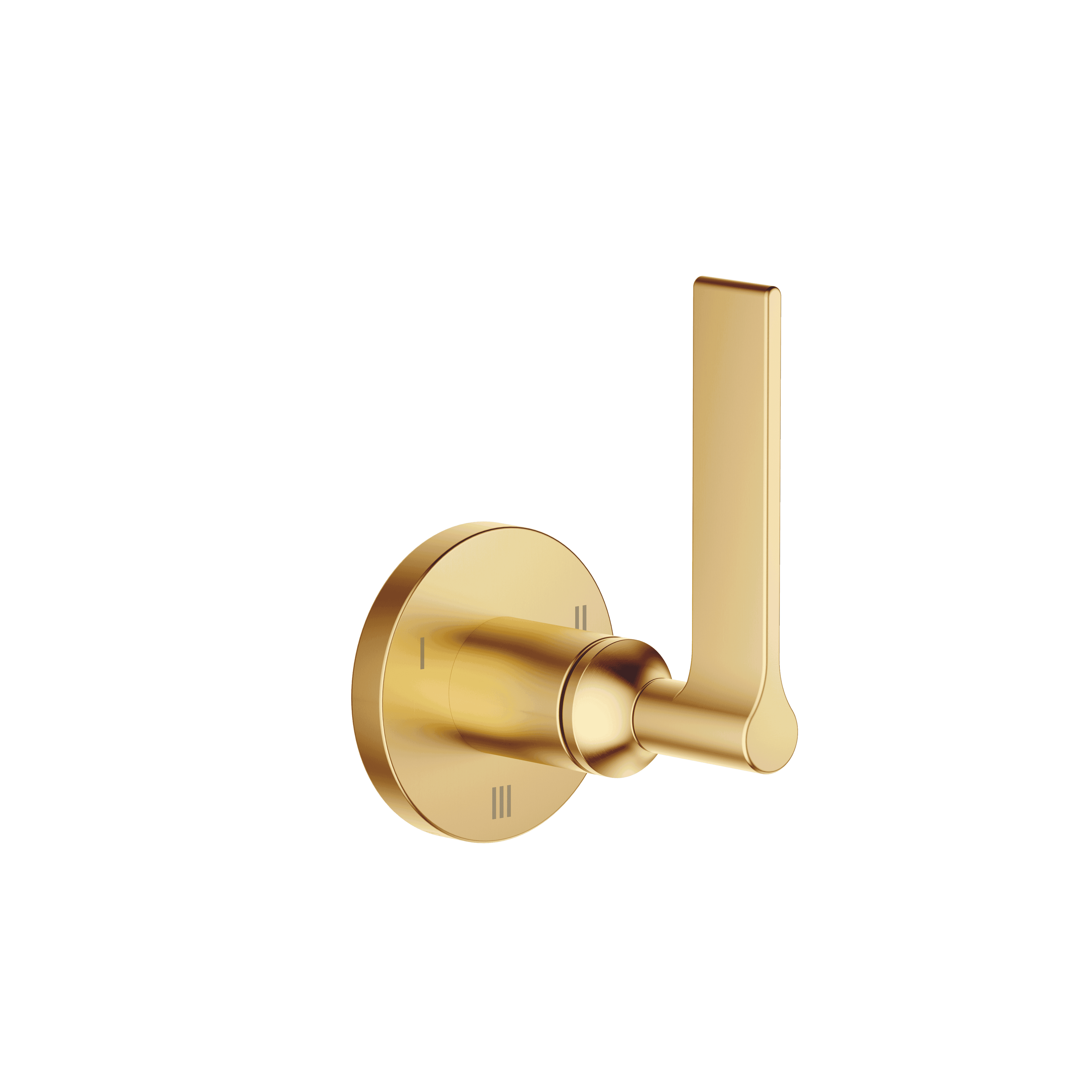 VAIA Concealed three-way diverter in Brushed Durabrass (23kt Gold)