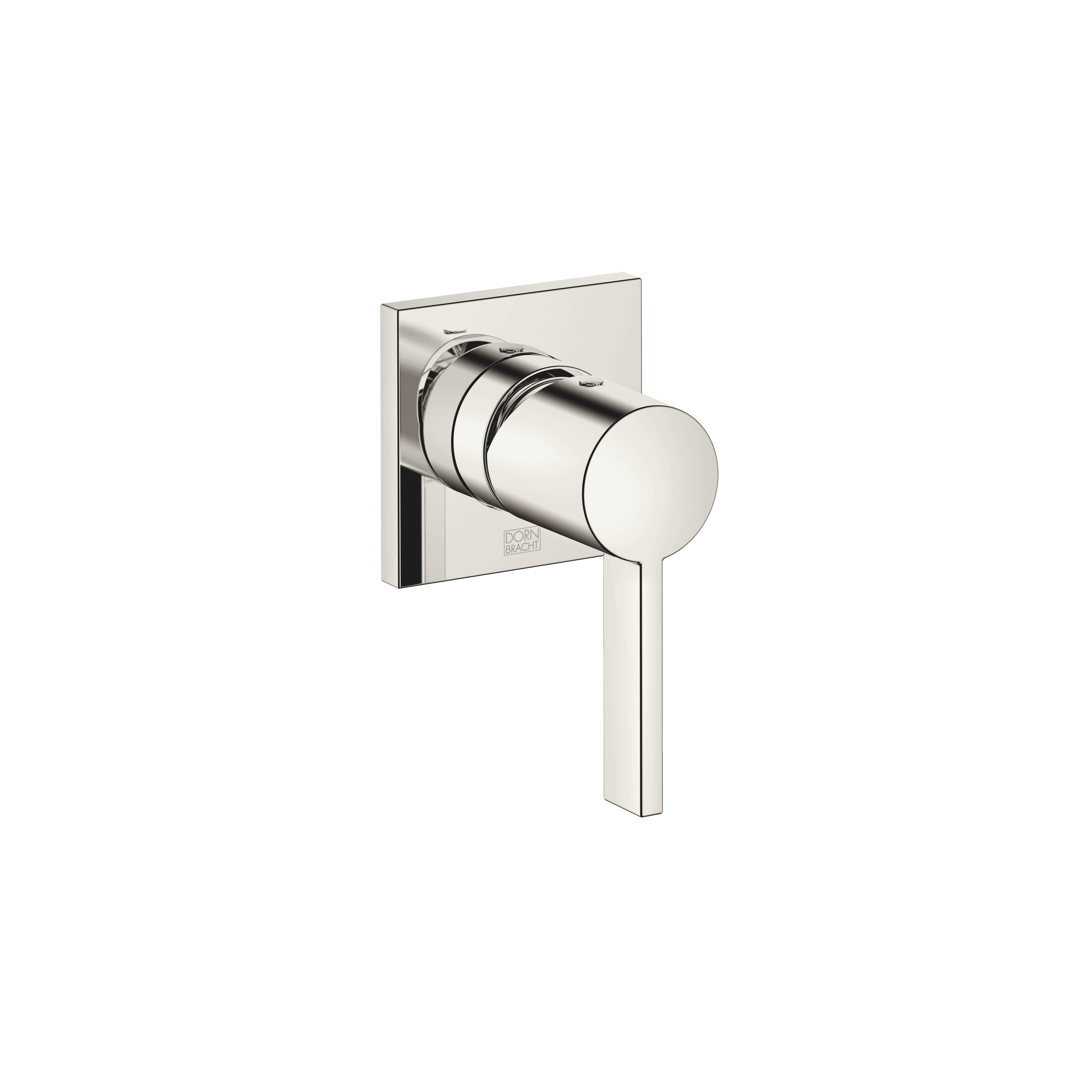 Concealed single-lever mixer with cover plate in Platinum