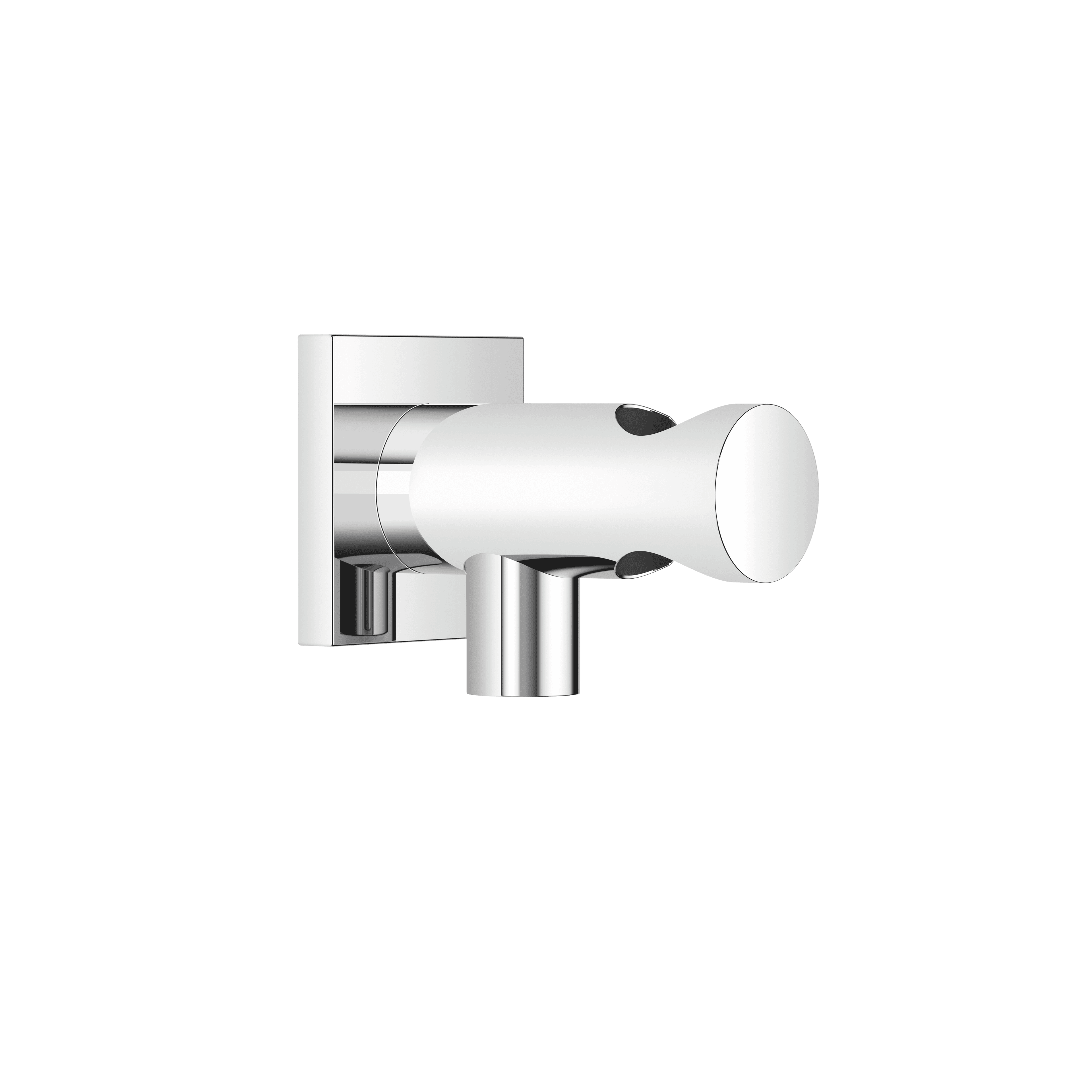 Wall elbow with integrated shower holder in Chrome