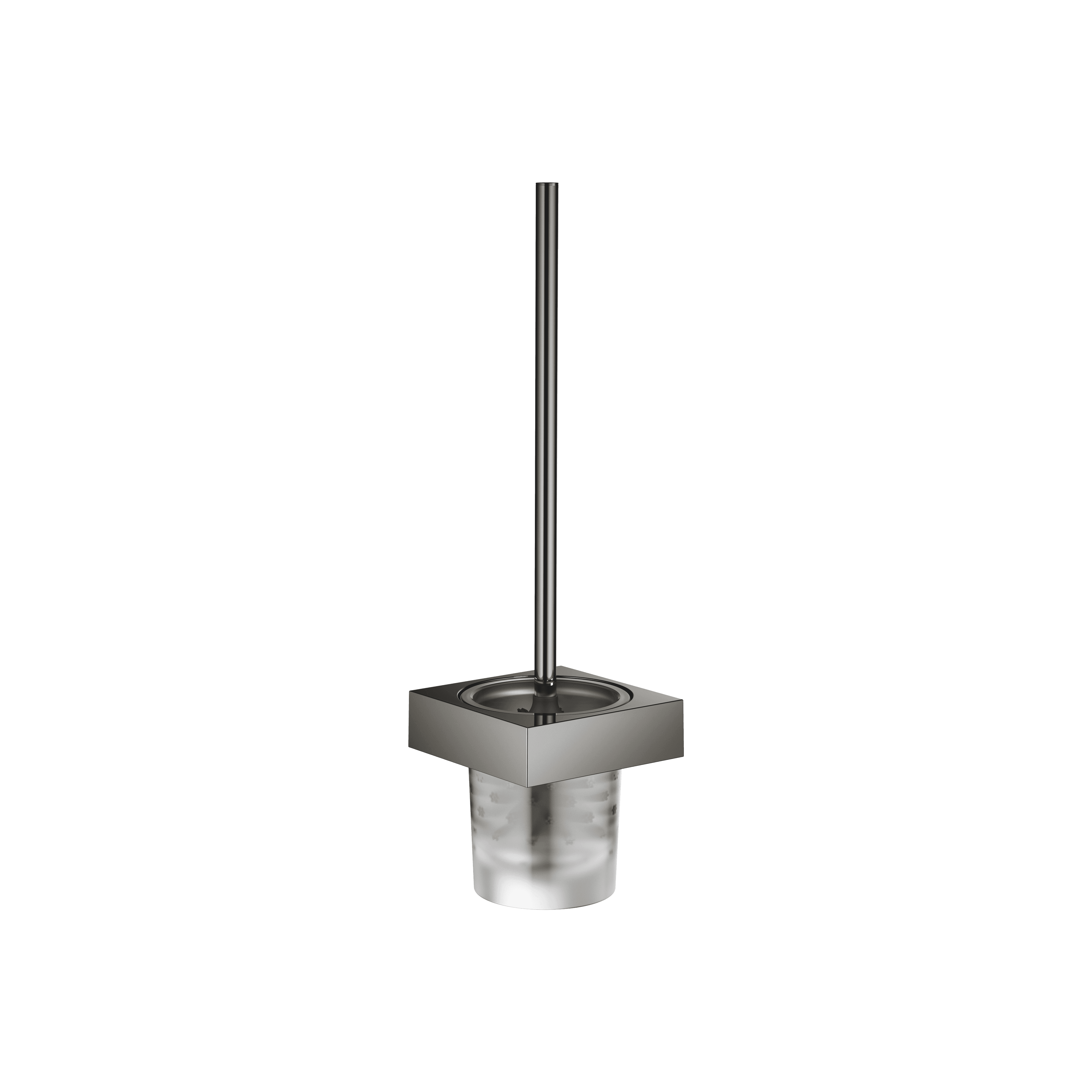 Toilet brush set wall model in Dark Chrome