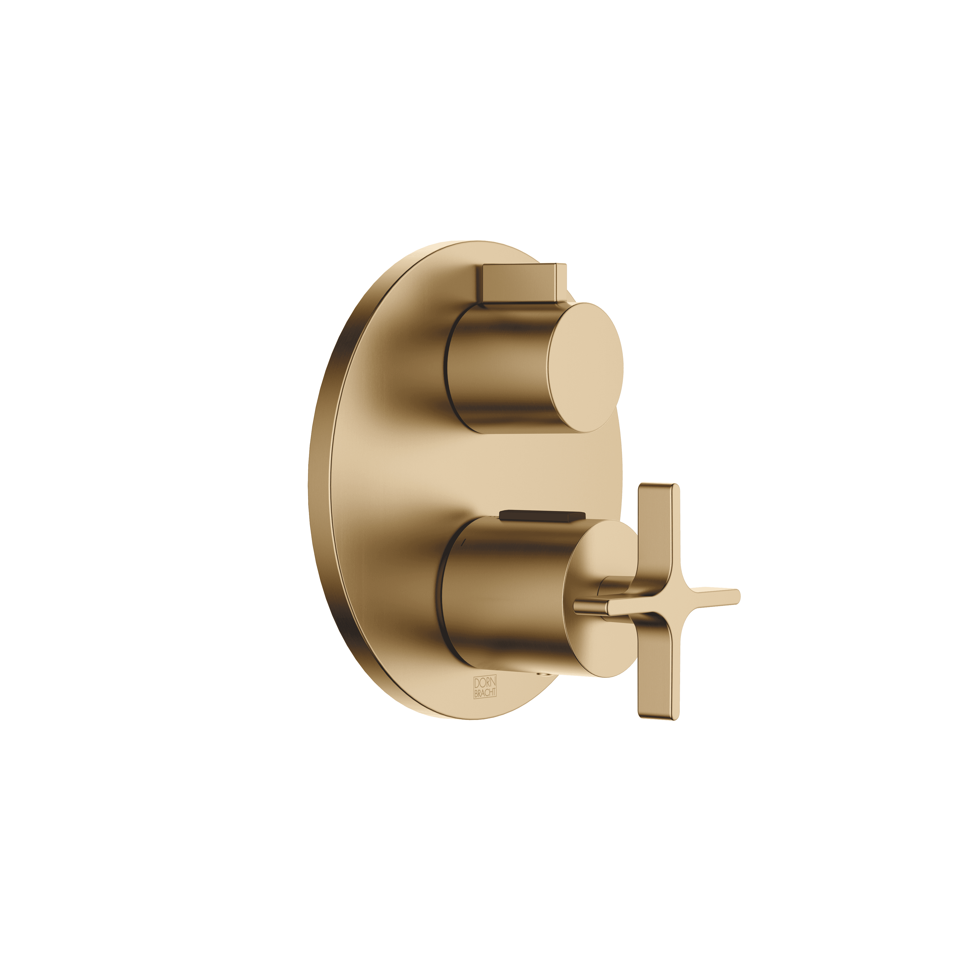 VAIA Concealed thermostat with one function volume control in Brushed Dark Brass (PVD)