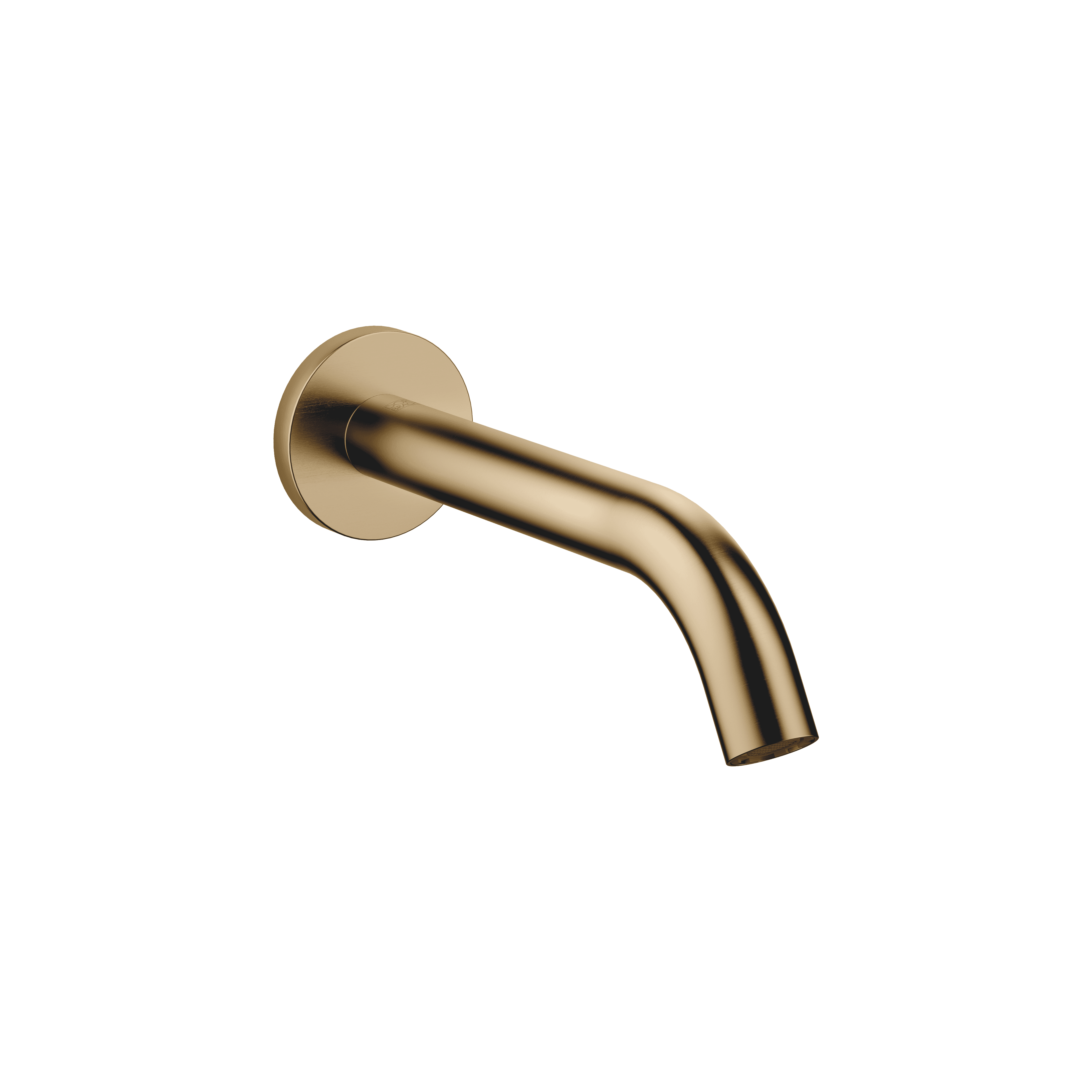 META Bath spout for wall mounting in Brushed Dark Brass (PVD)
