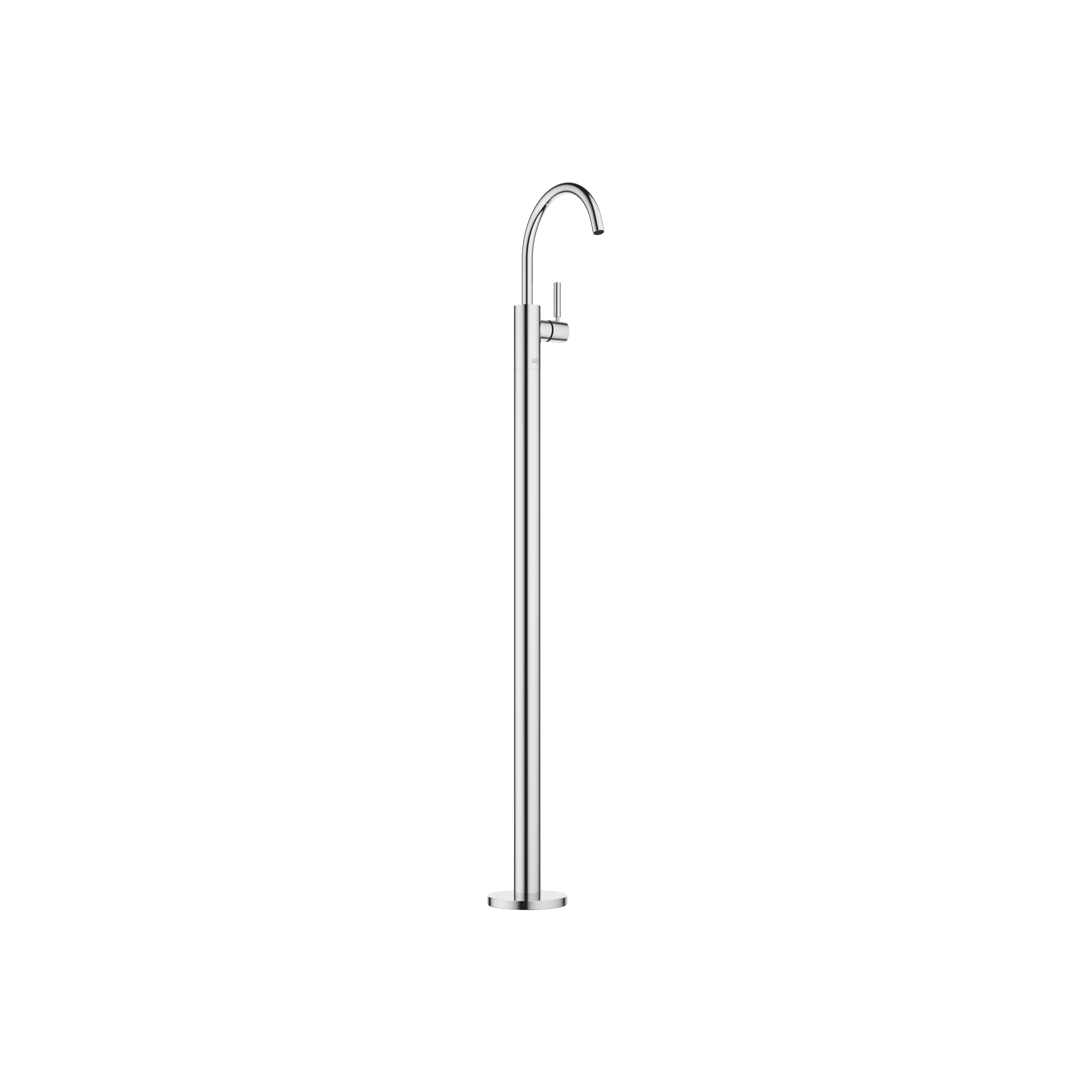 META Single-lever basin mixer with stand pipe without pop-up waste in Chrome