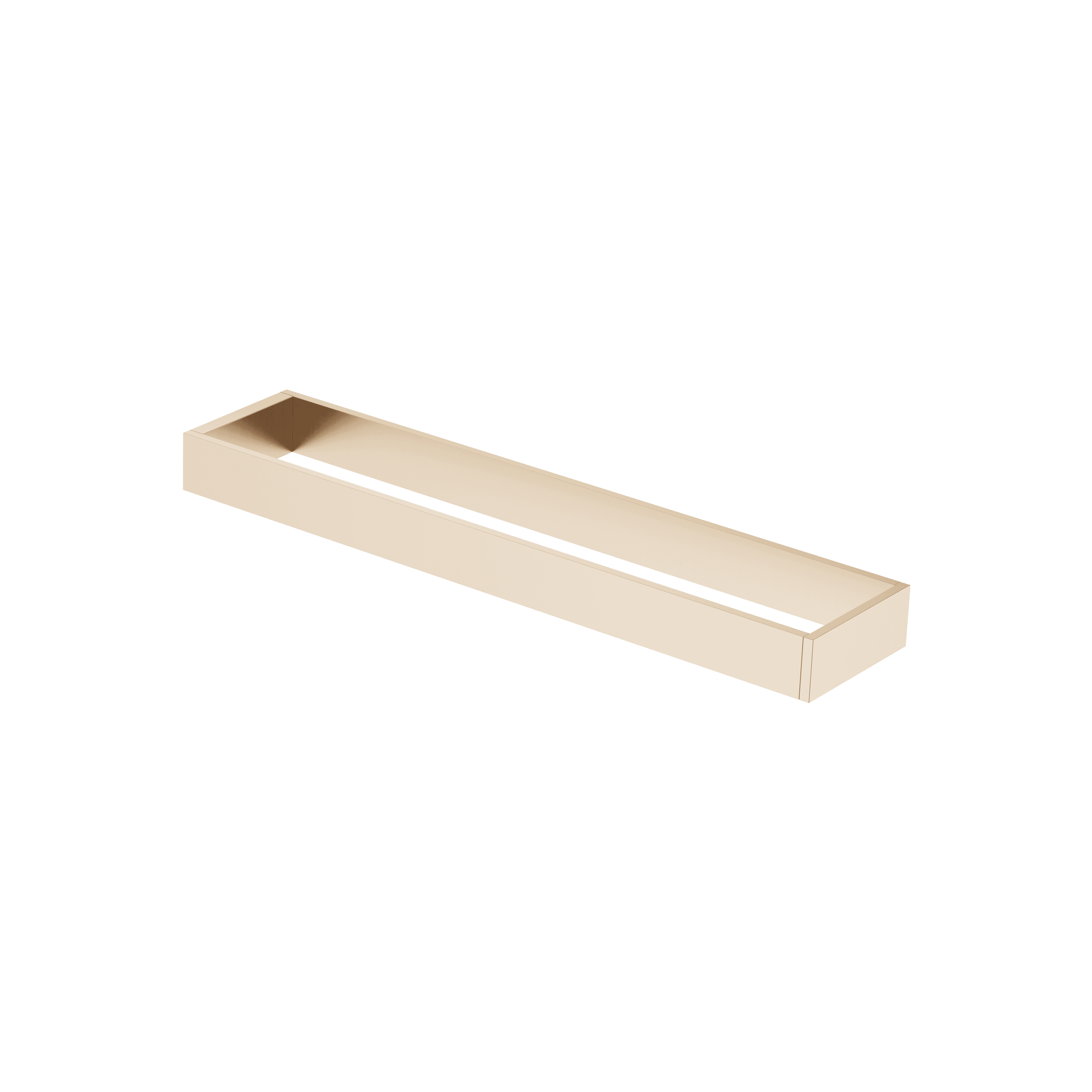 Towel bar in two parts non-swivel in Brushed Champagne (22kt Gold)