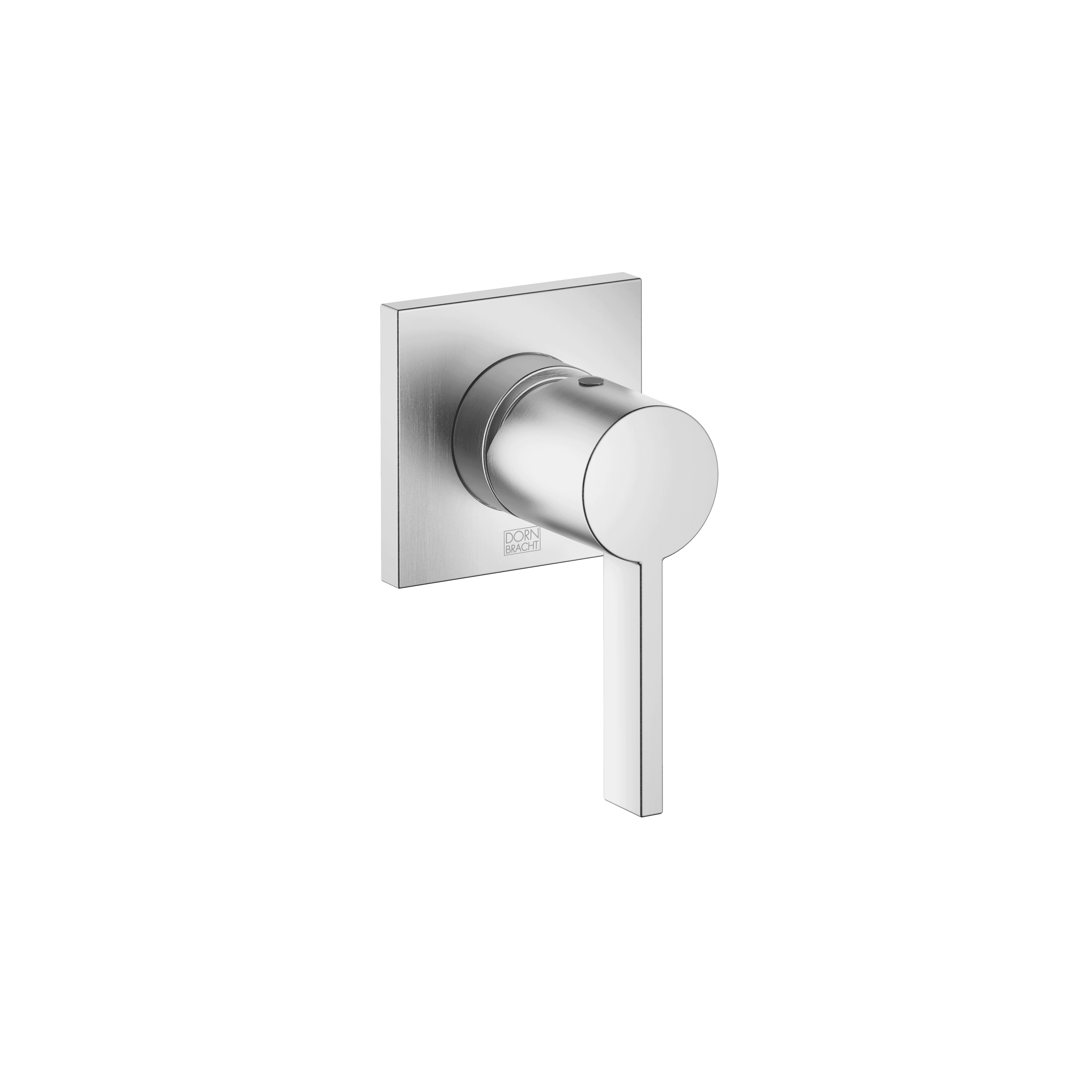 Concealed single-lever mixer with cover plate in Brushed Chrome