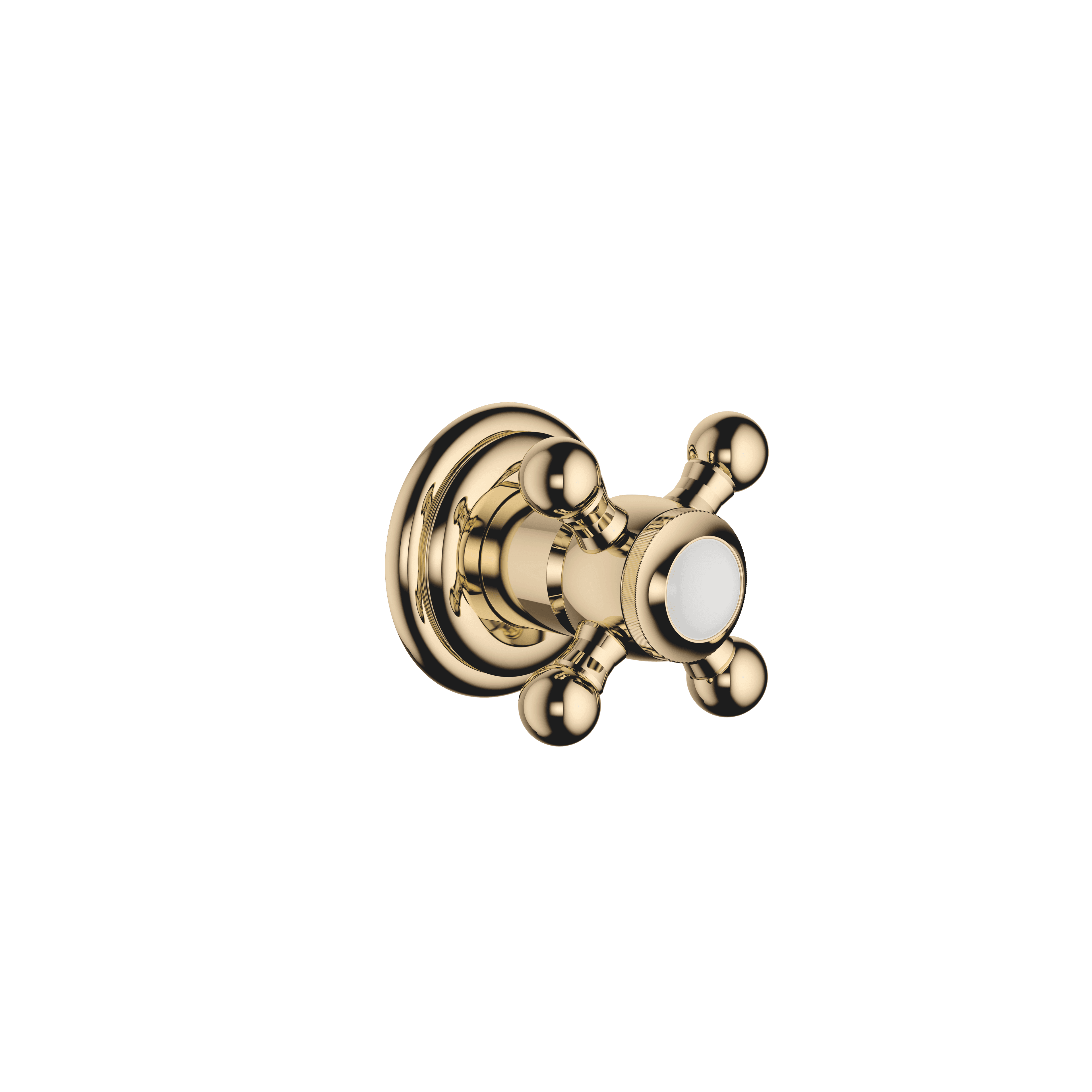 MADISON Wall valve clockwise closing 3/4" in Durabrass (23kt Gold)