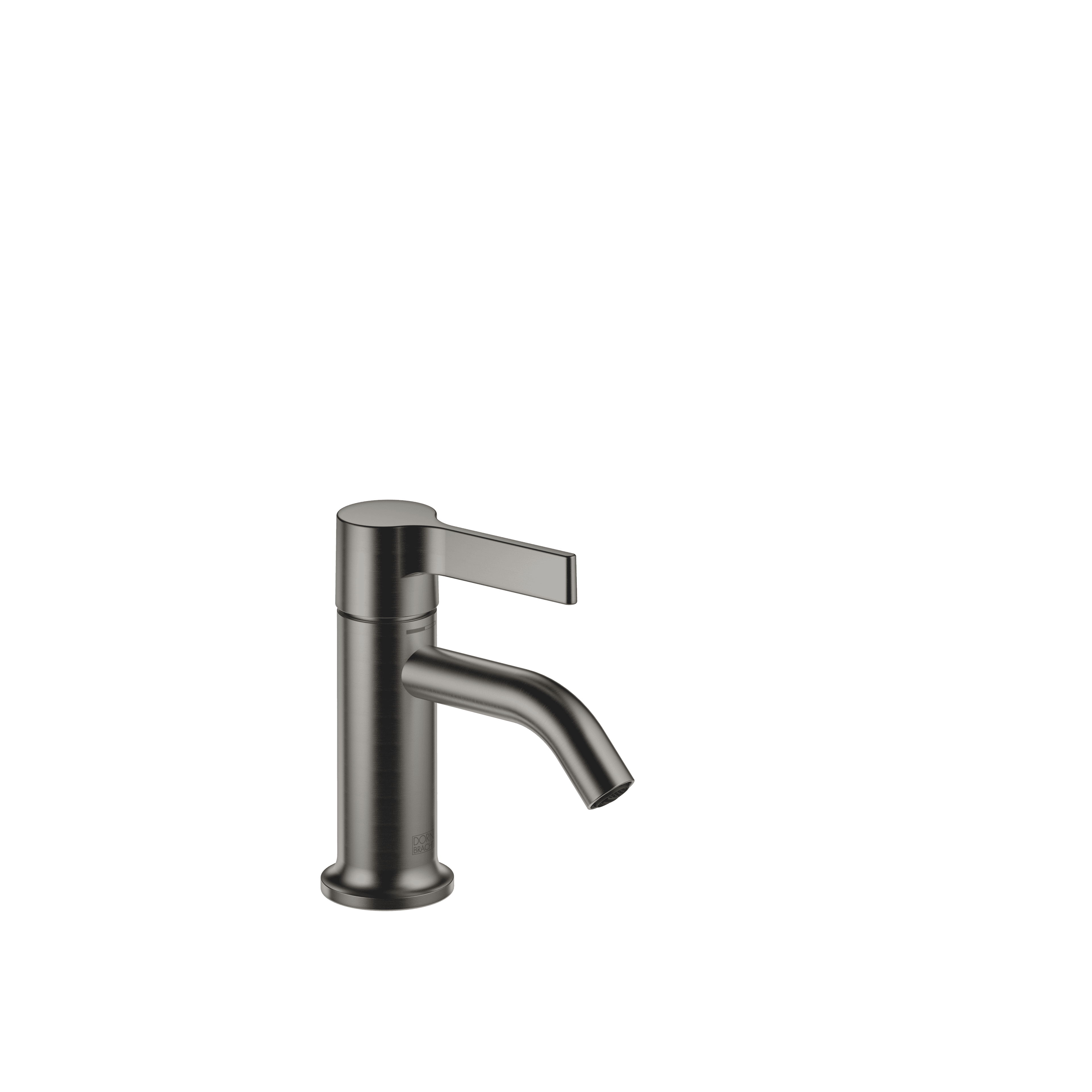 VAIA Single-lever basin mixer without pop-up waste in Brushed Dark Platinum