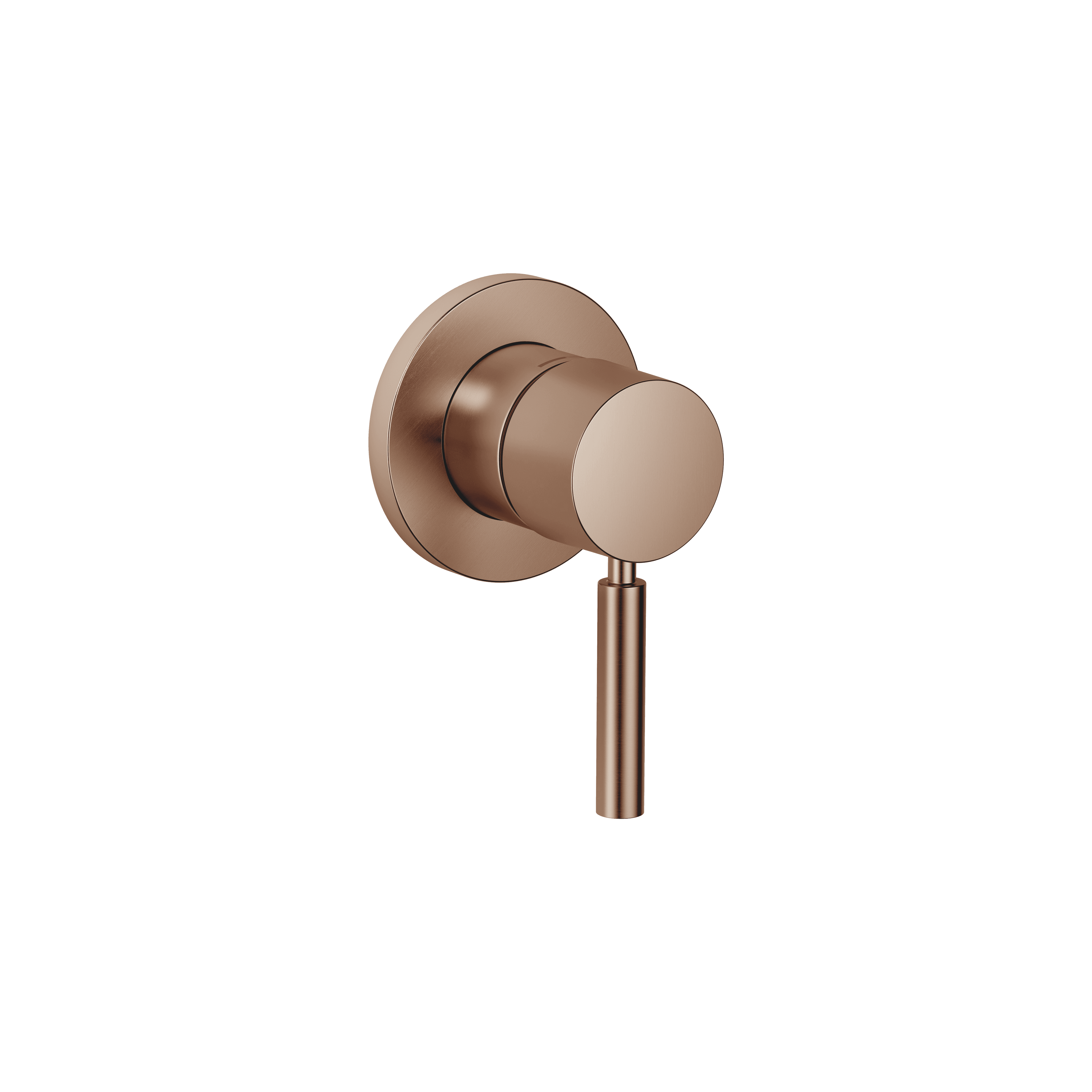 Concealed single-lever mixer with cover plate in Brushed Bronze (PVD)