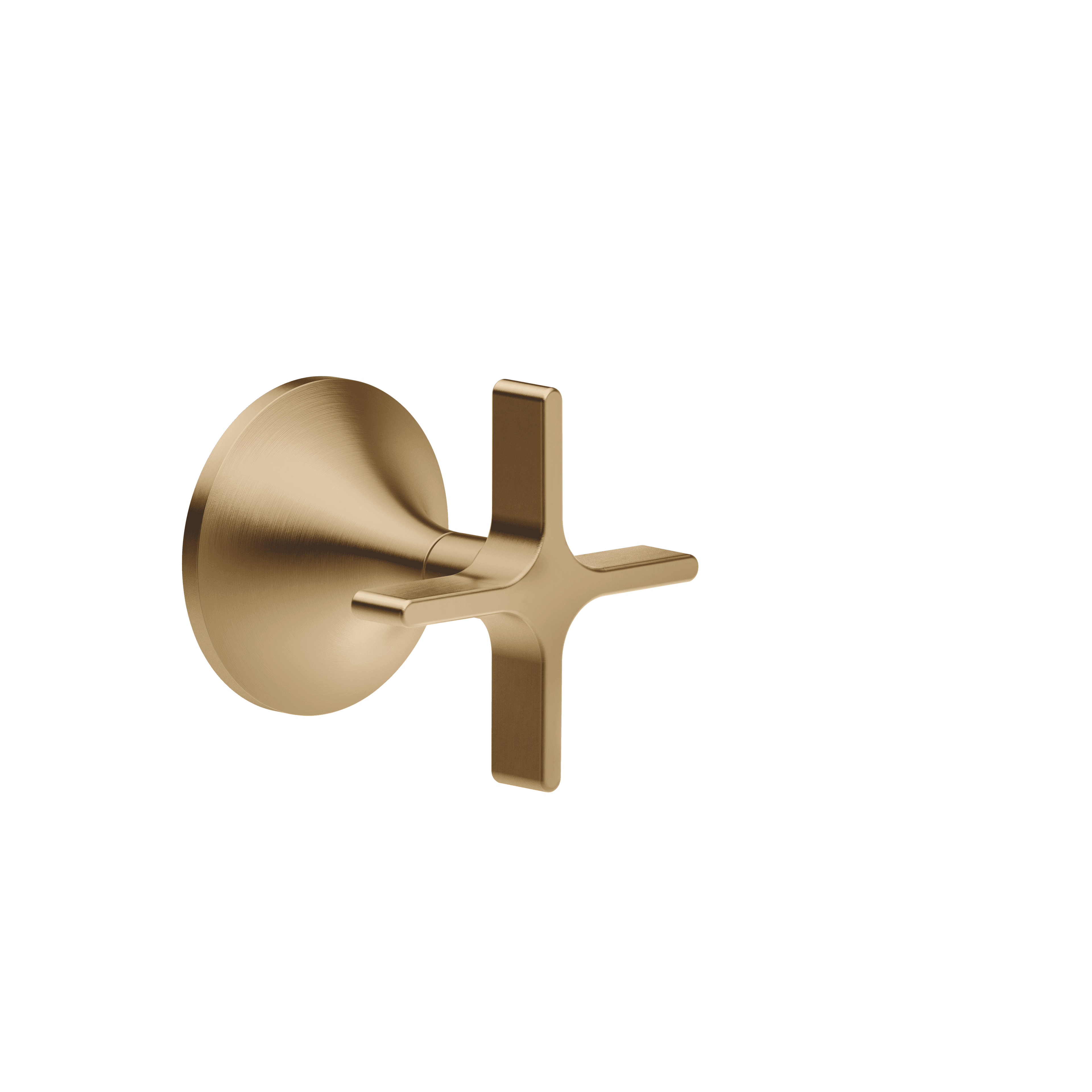 VAIA Wall valve clockwise closing 1/2" in Brushed Dark Brass (PVD)