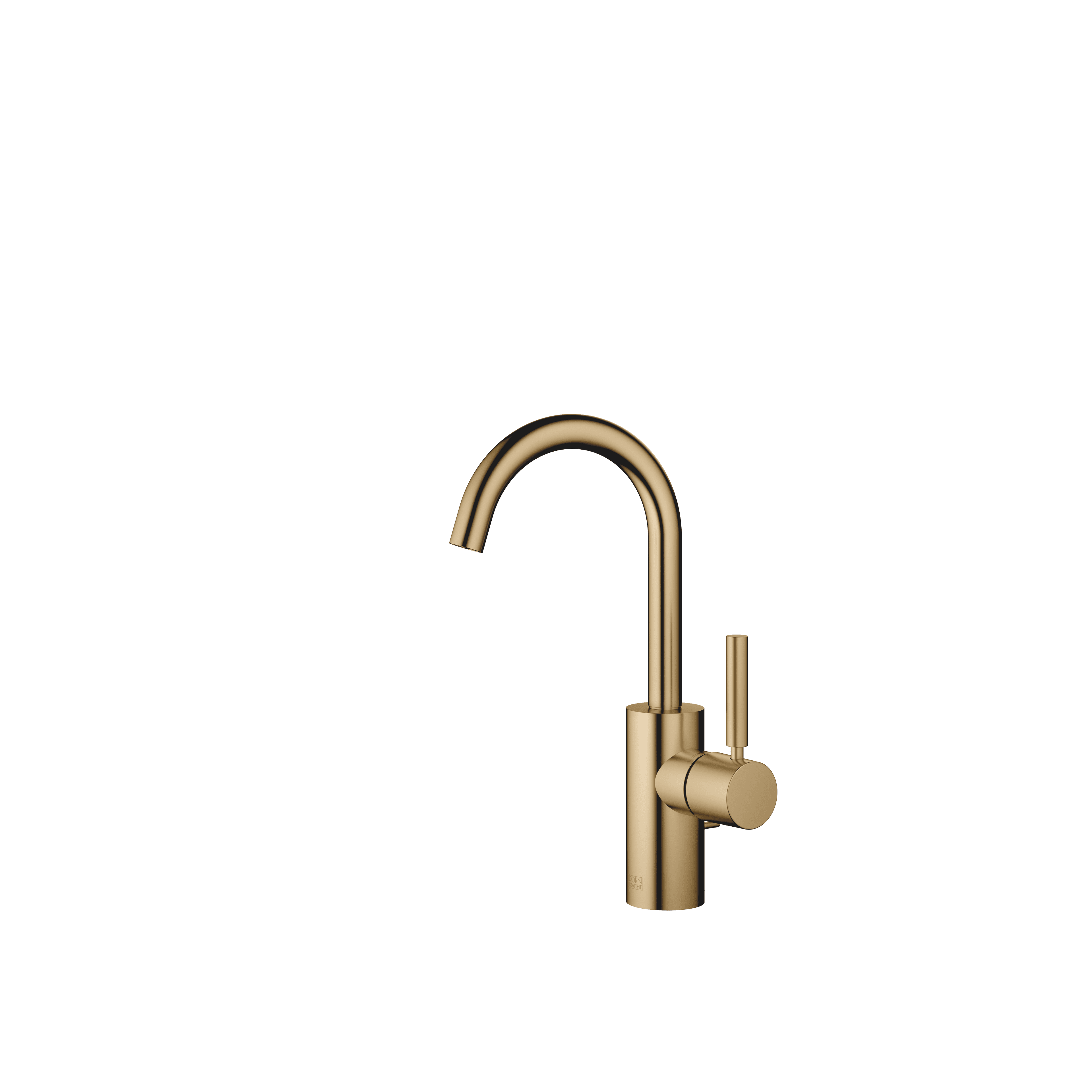 META Single-lever basin mixer with pop-up waste in Brushed Dark Brass (PVD)
