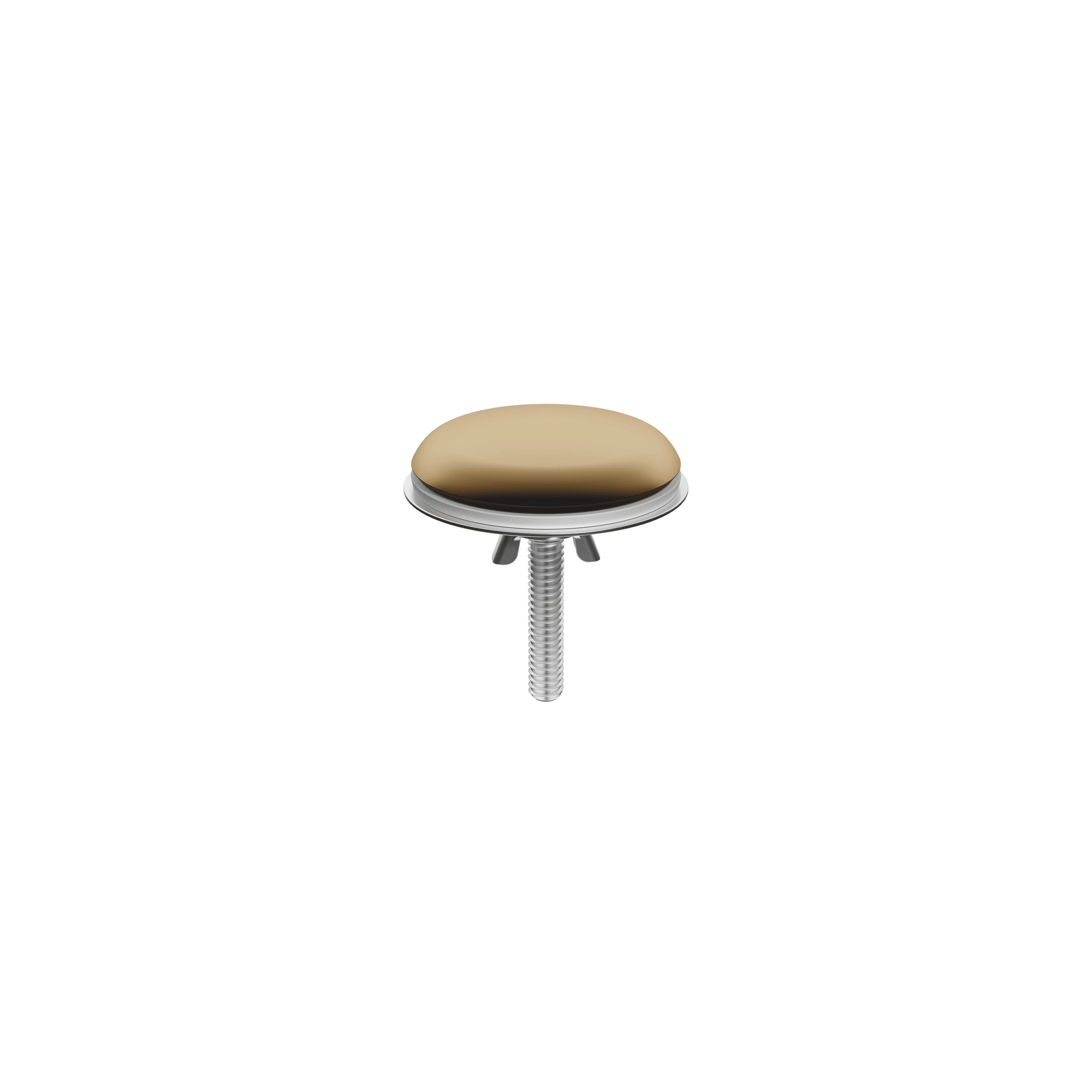 Cover for tap hole in Brushed Dark Brass (PVD)