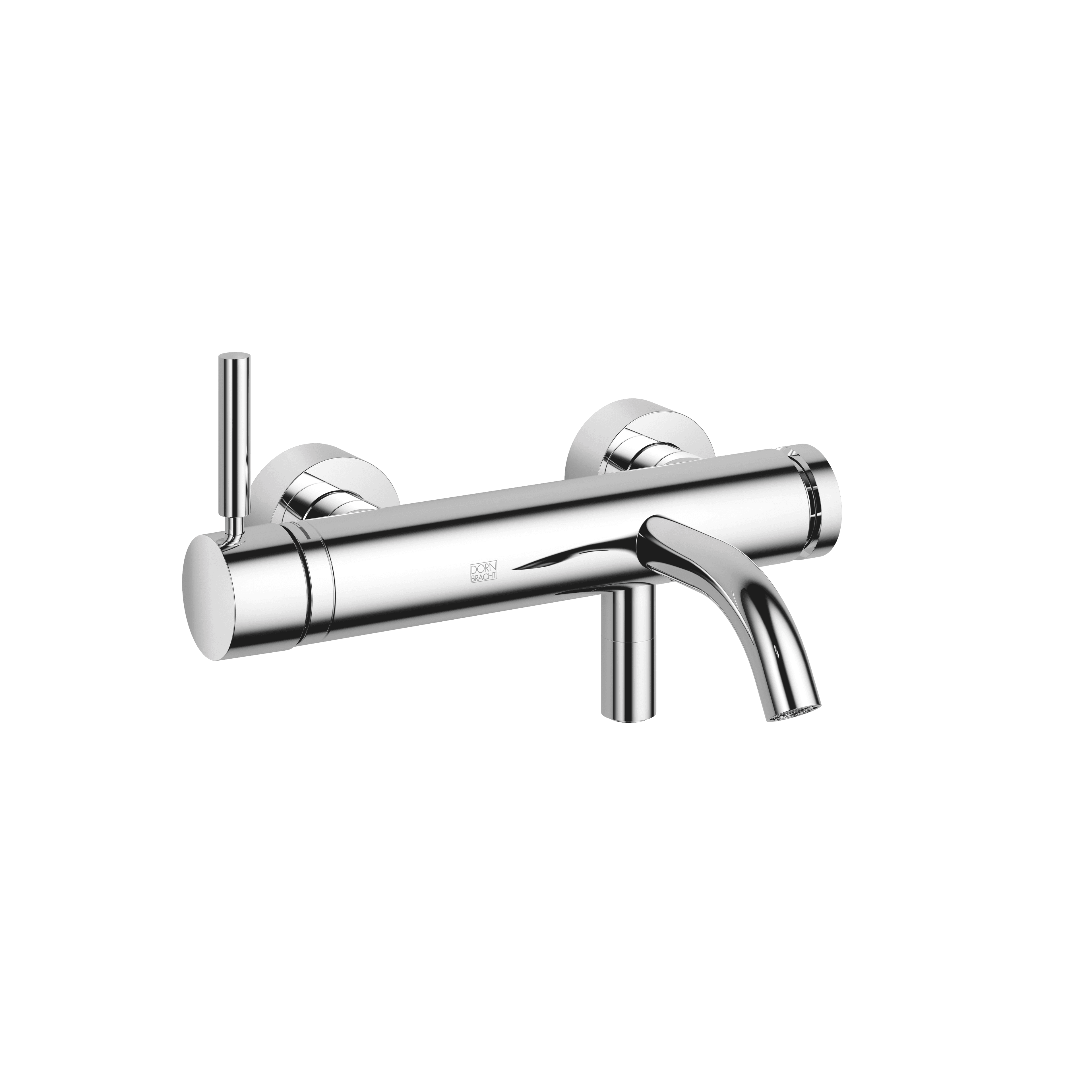 META Single-lever bath mixer for wall mounting without shower set in Chrome