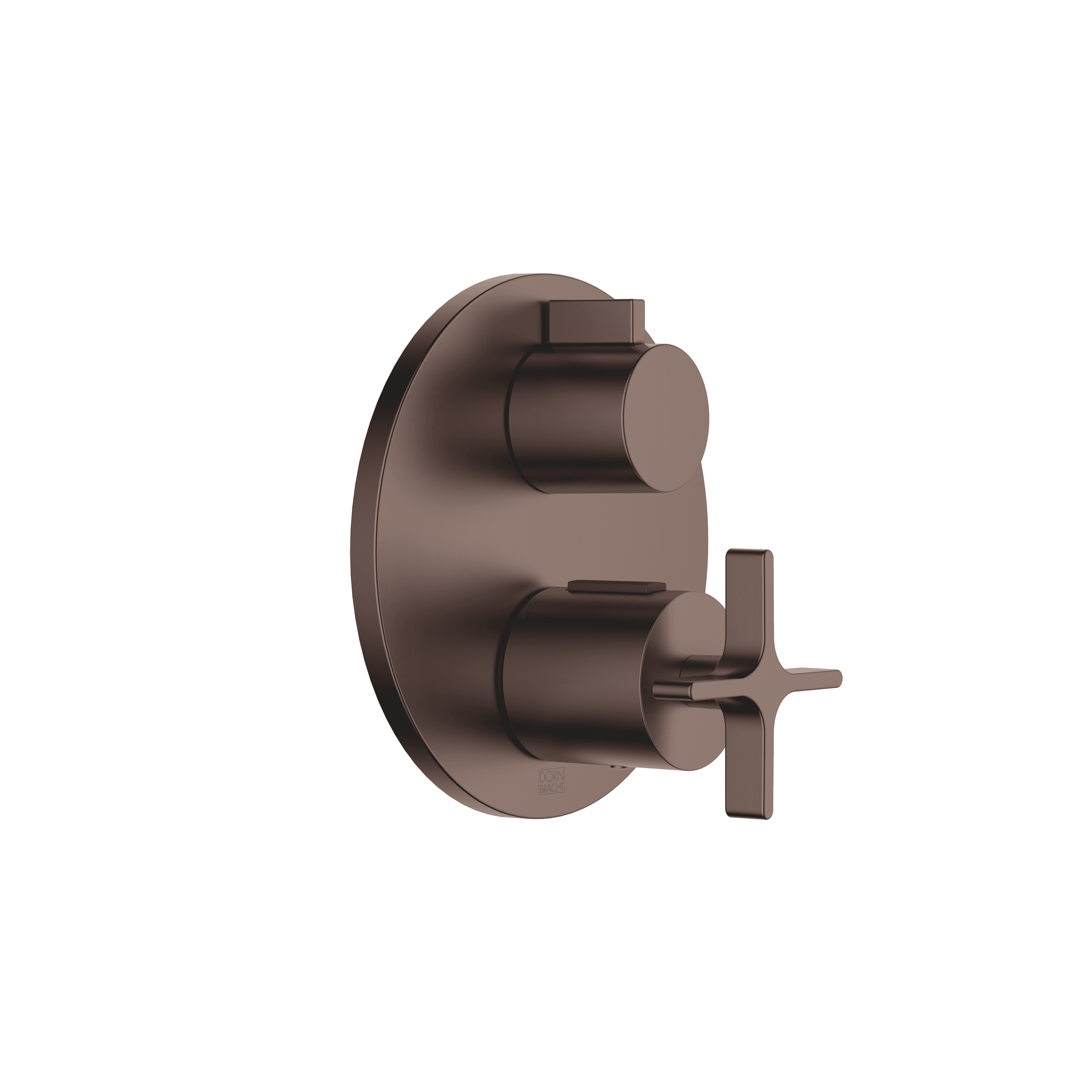 VAIA Concealed thermostat with one function volume control in Brushed Dark Bronze (PVD)