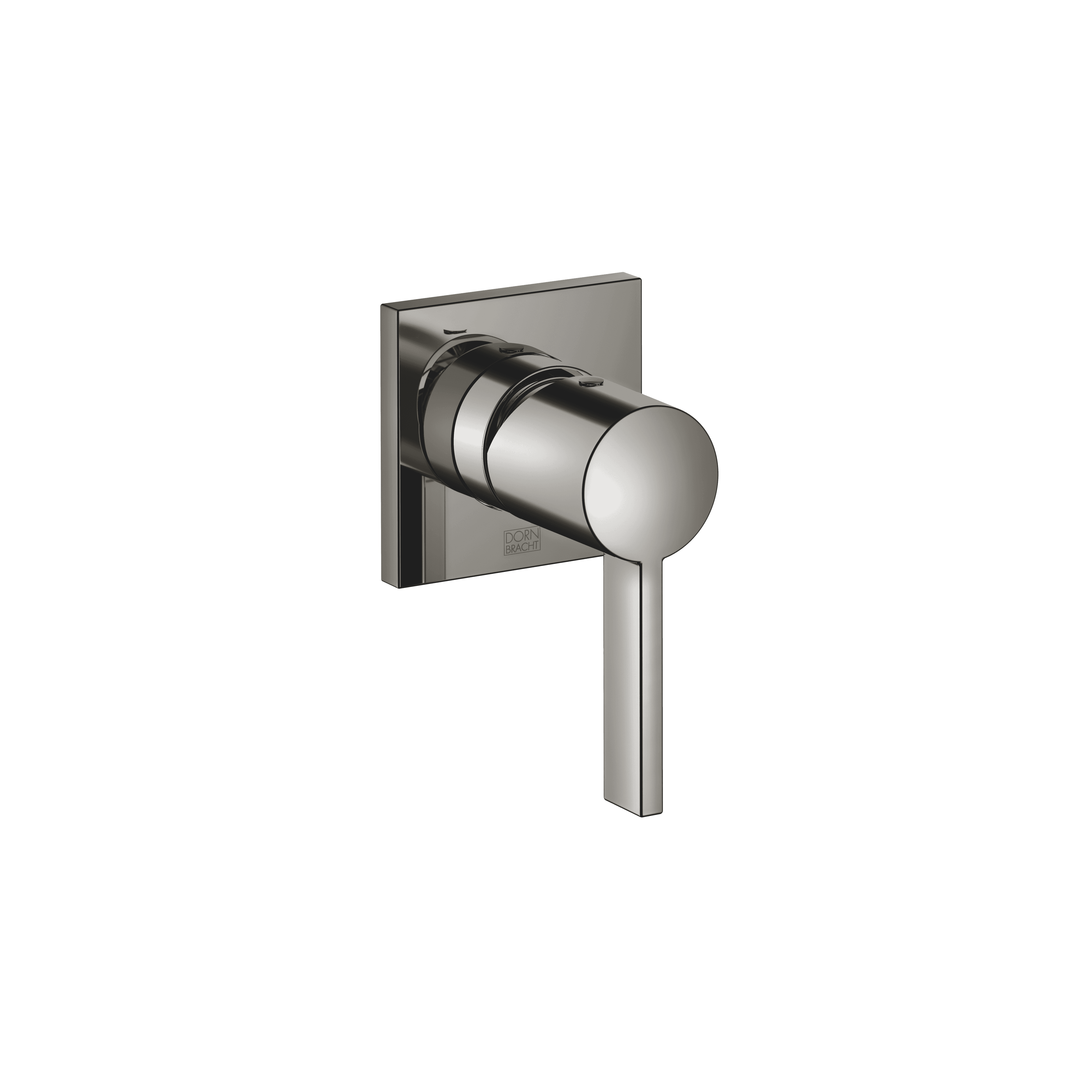 Concealed single-lever mixer with cover plate in Dark Chrome