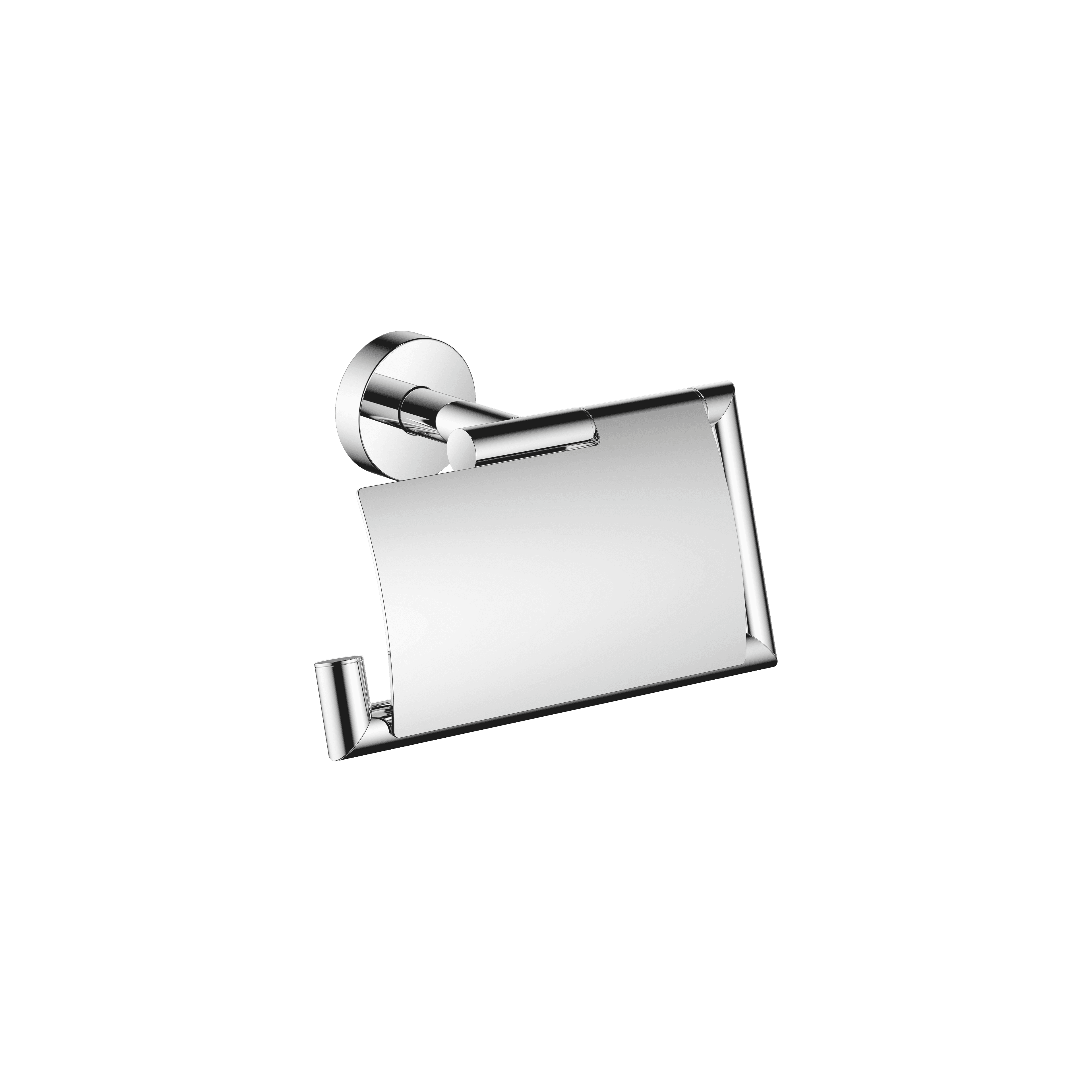 Tissue holder with cover in Chrome