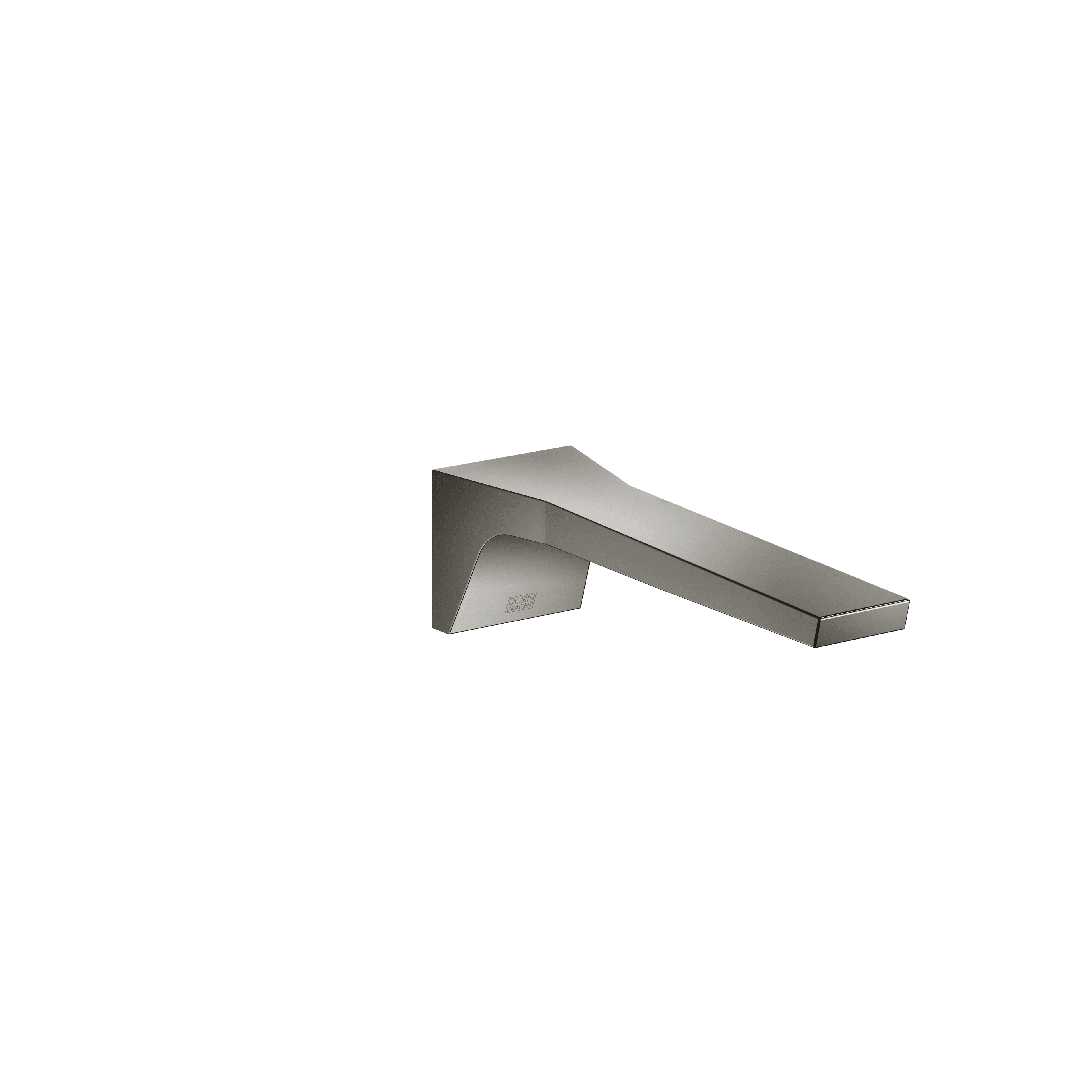 CL.1 Wall-mounted basin spout without pop-up waste in Dark Chrome