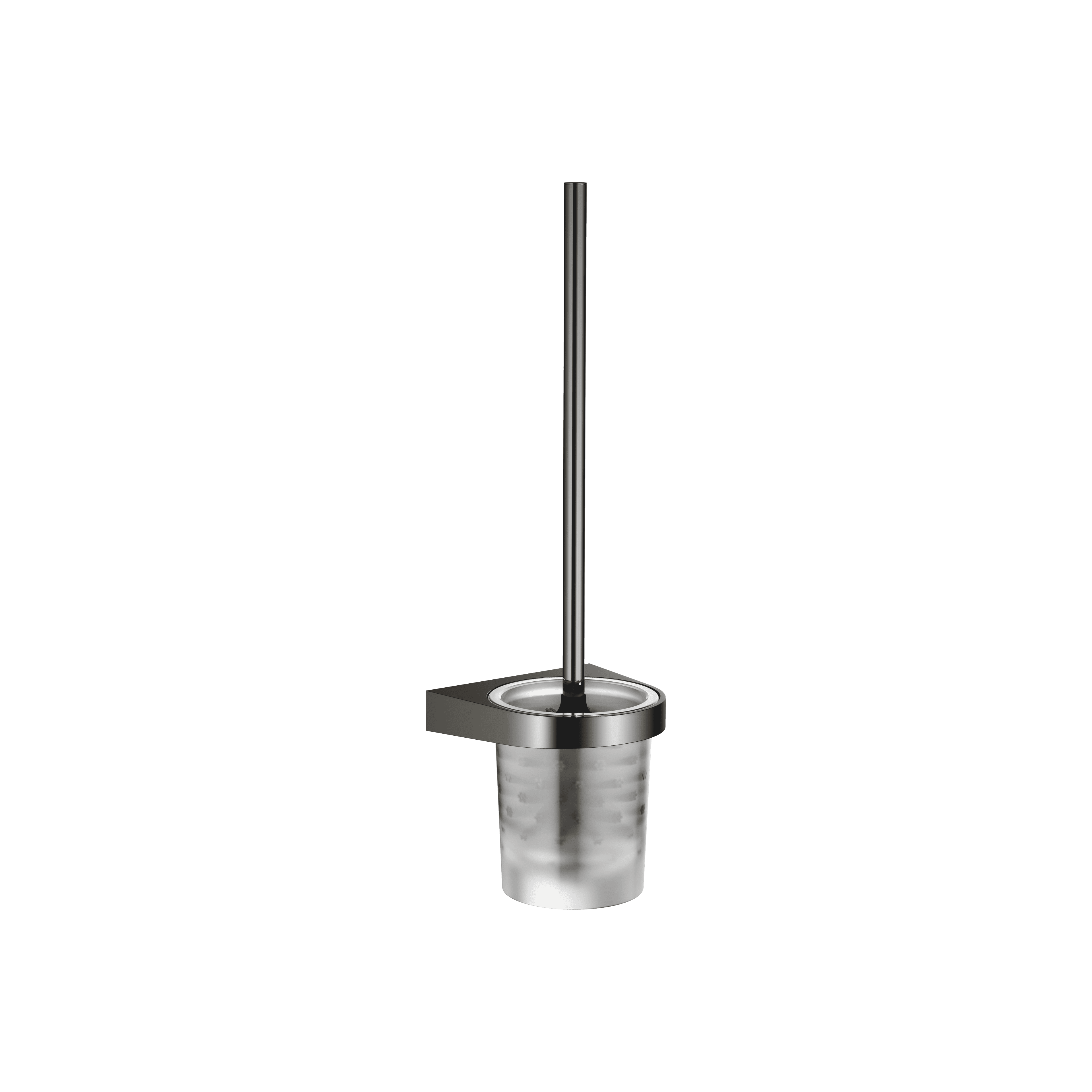 Toilet brush set wall model in Dark Chrome
