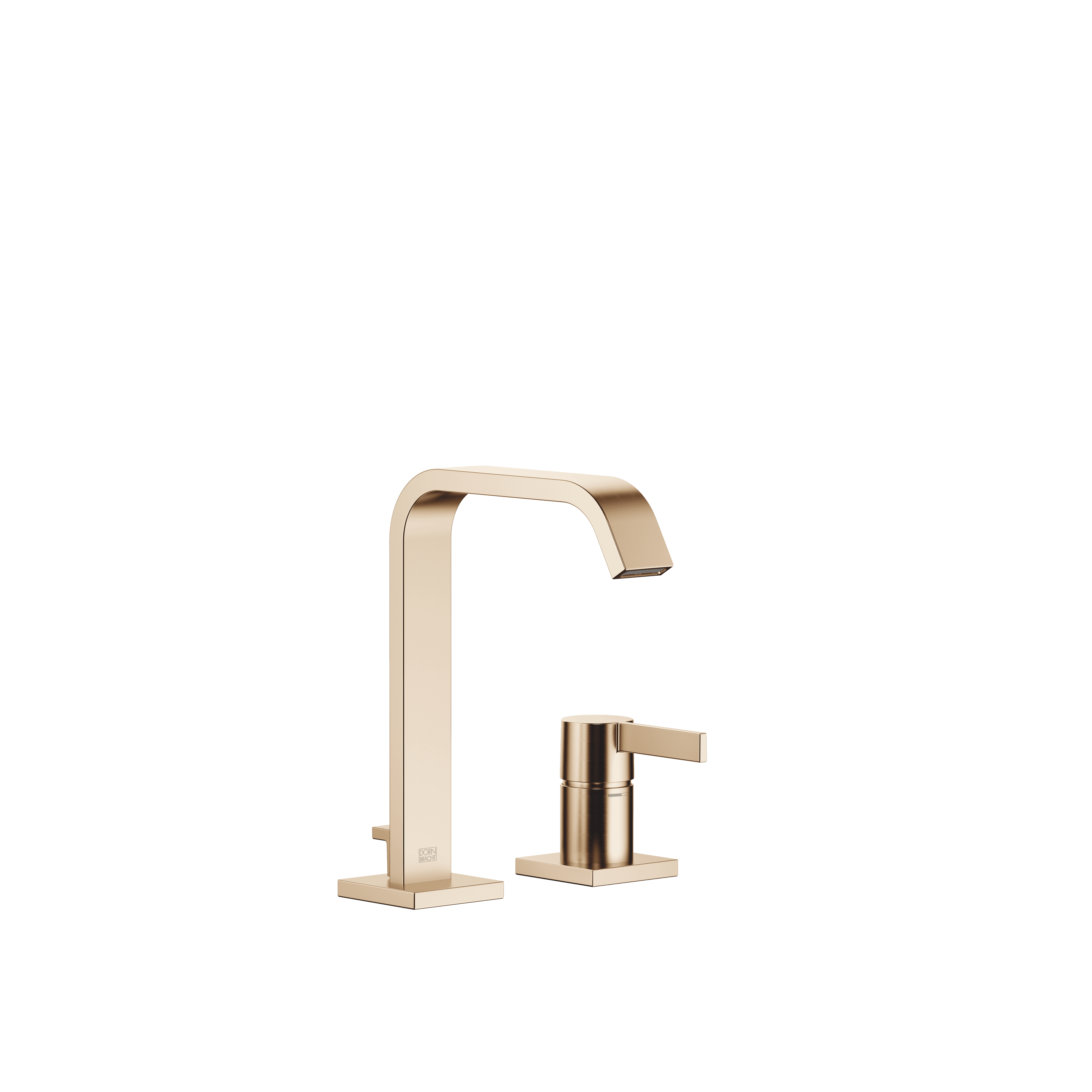 IMO Two-hole basin mixer with pop-up waste in Brushed Light Gold (PVD)