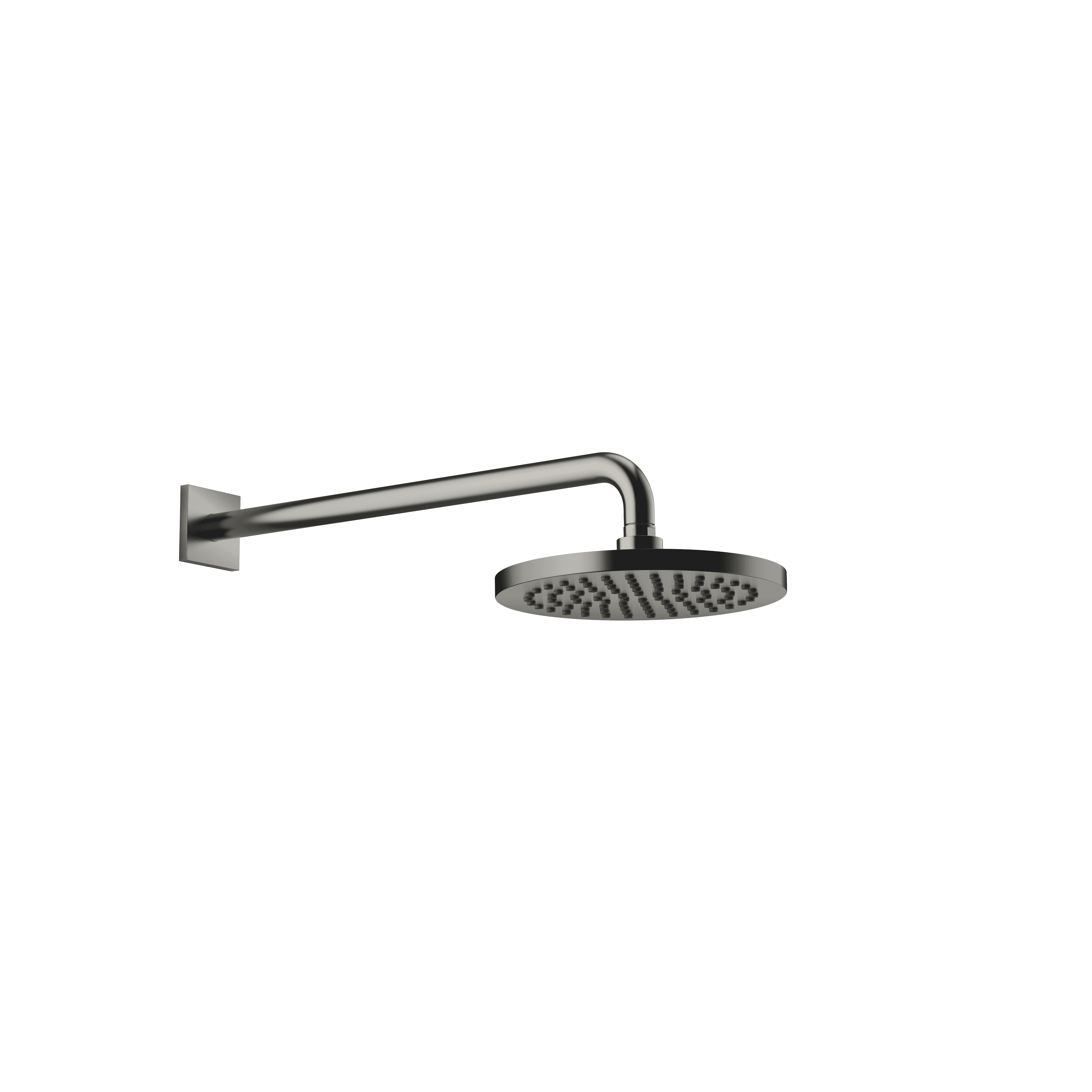 SERIES SPECIFIC Rain shower with wall fixing FlowReduce 220 mm in Brushed Dark Platinum
