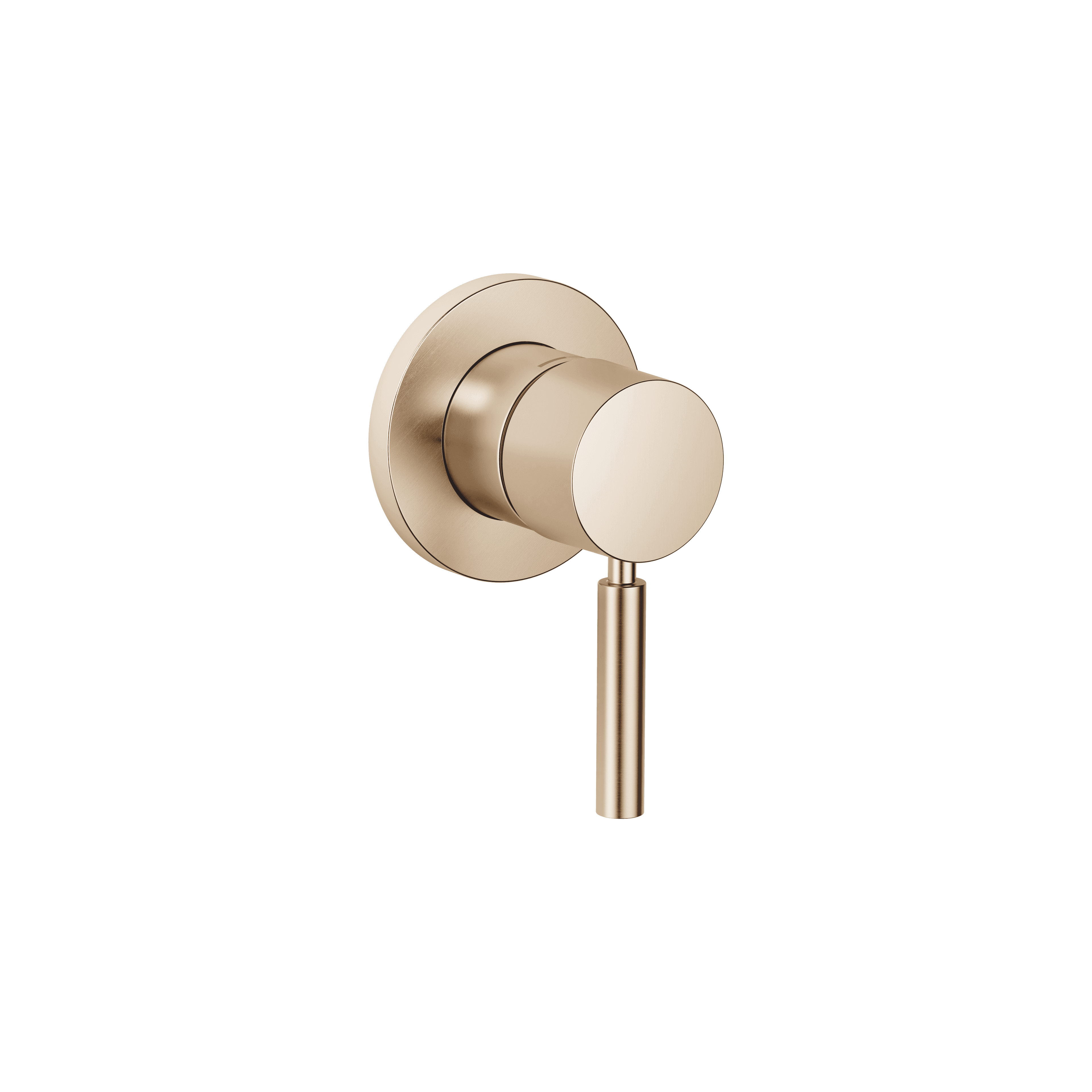 Concealed single-lever mixer with cover plate in Brushed Light Gold (PVD)