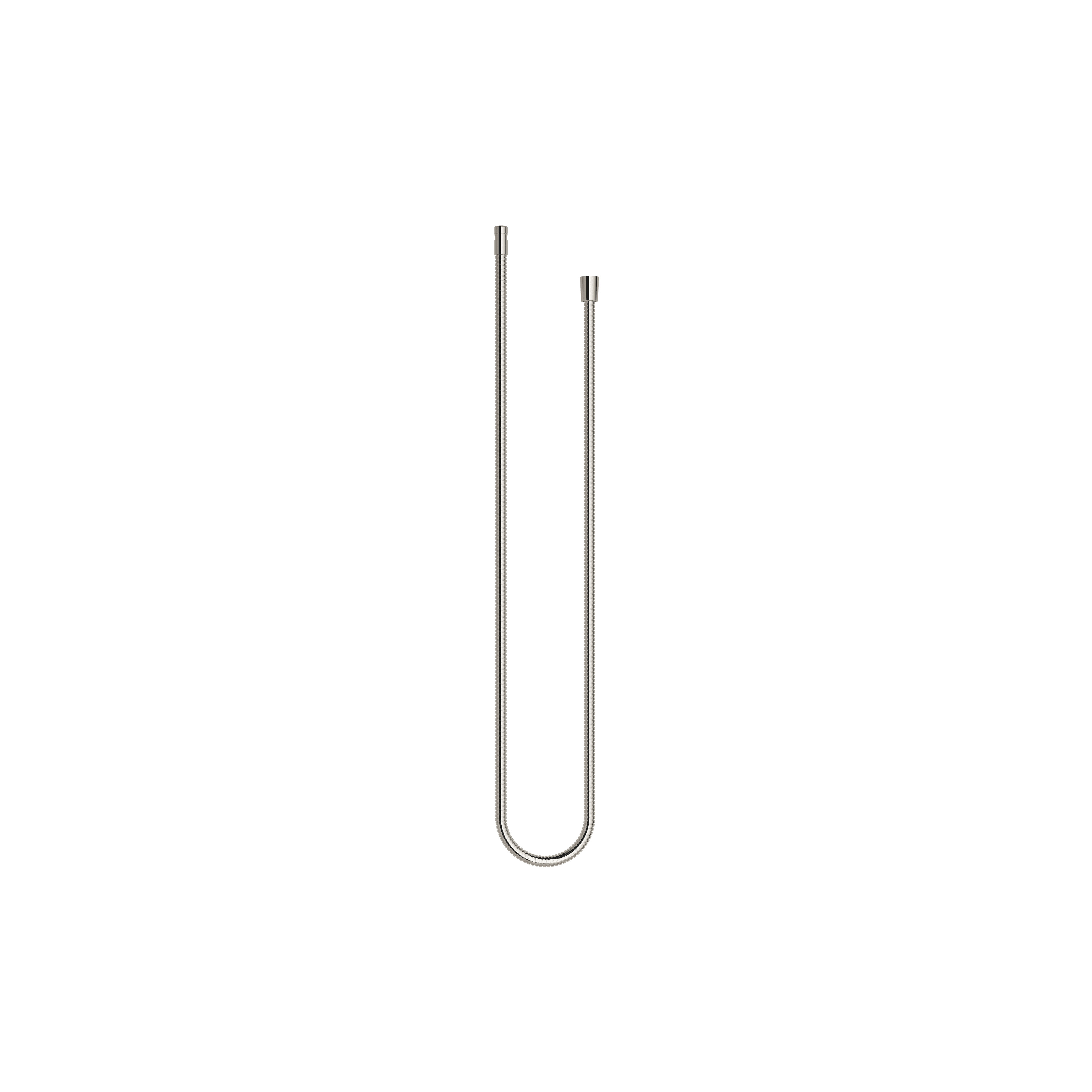 Metal shower hose 1/2" x 3/8" x 1750 mm in Platinum