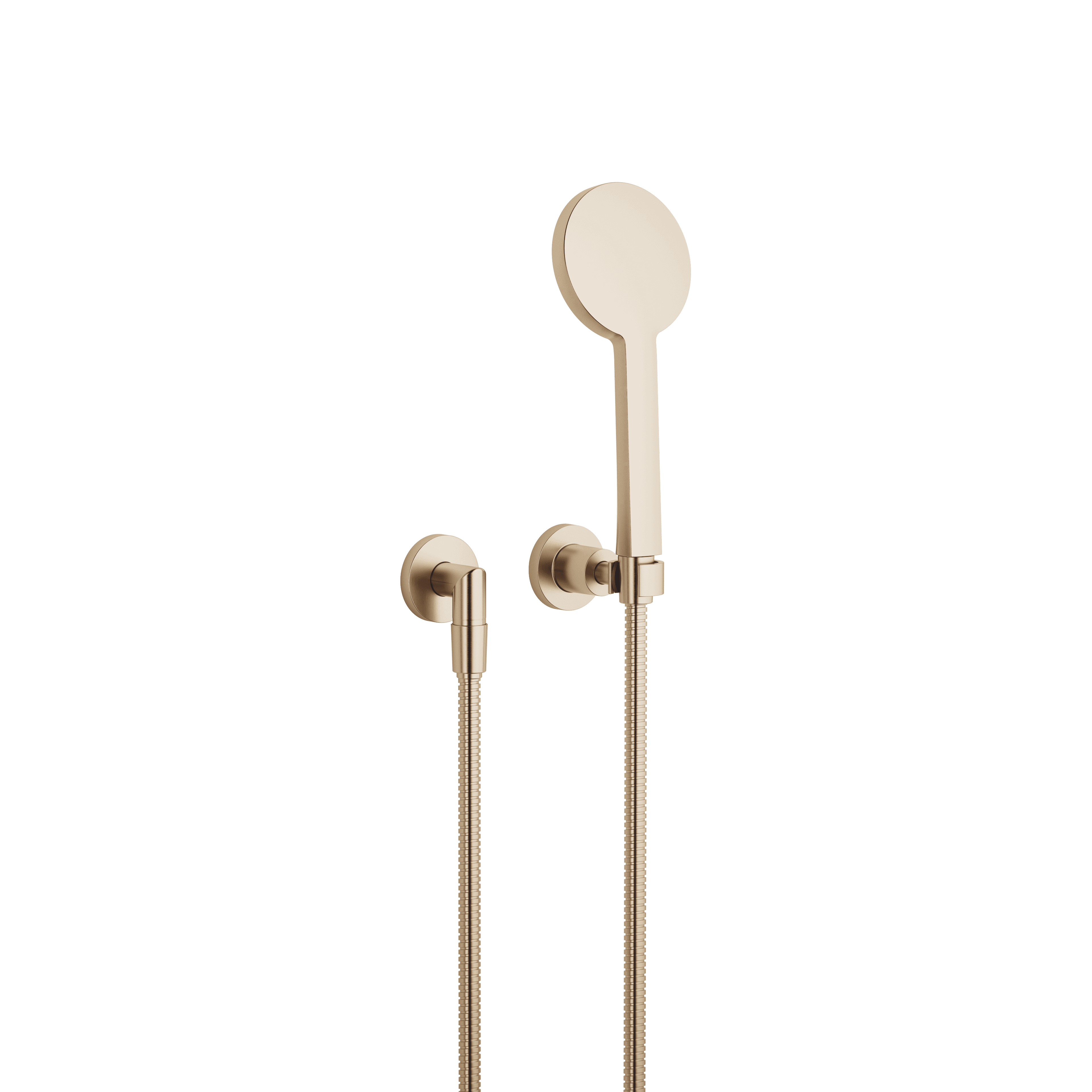 TARA Hand shower set with individual rosettes in Brushed Champagne (22kt Gold)