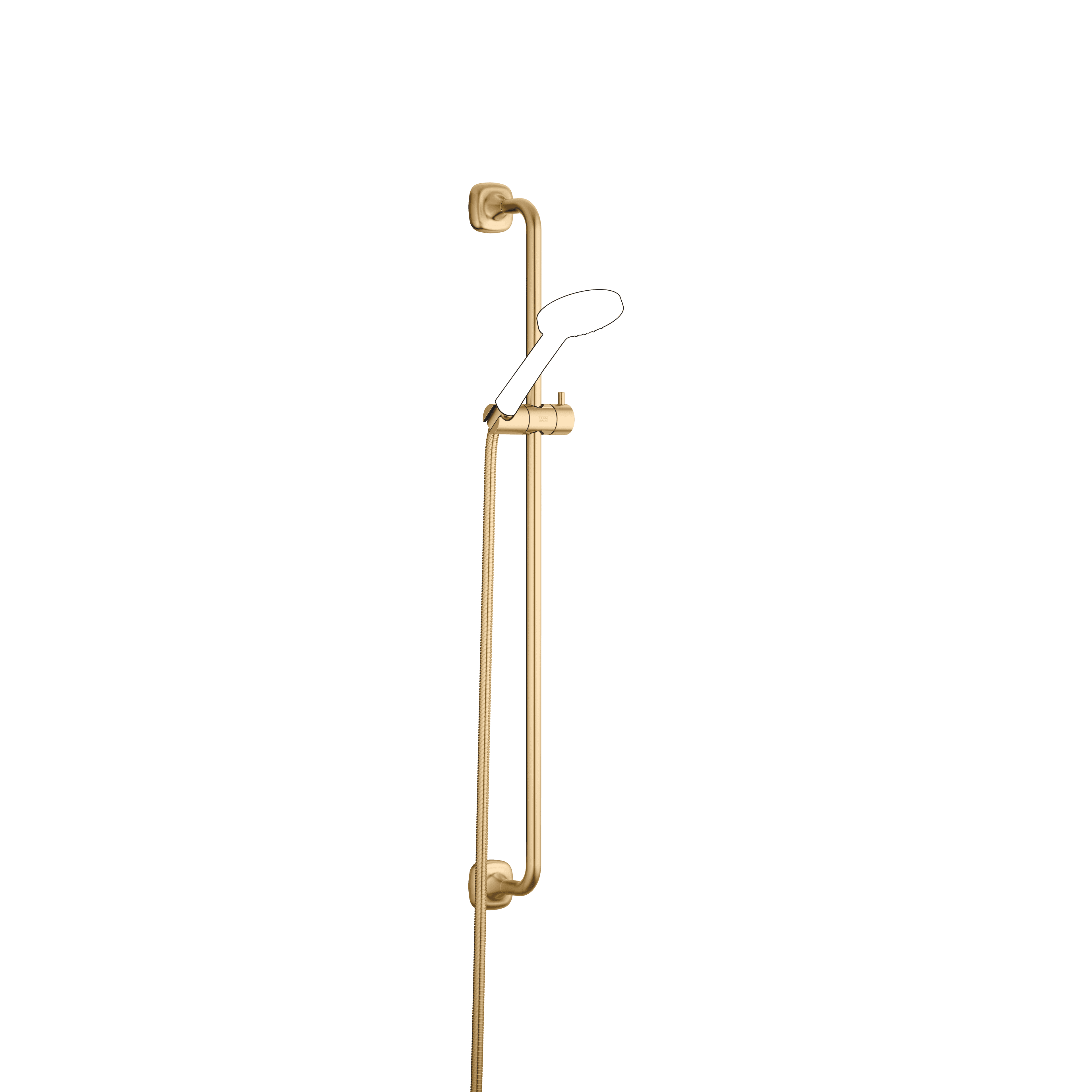 COYA Shower set without hand shower in Brushed Durabrass (23kt Gold)