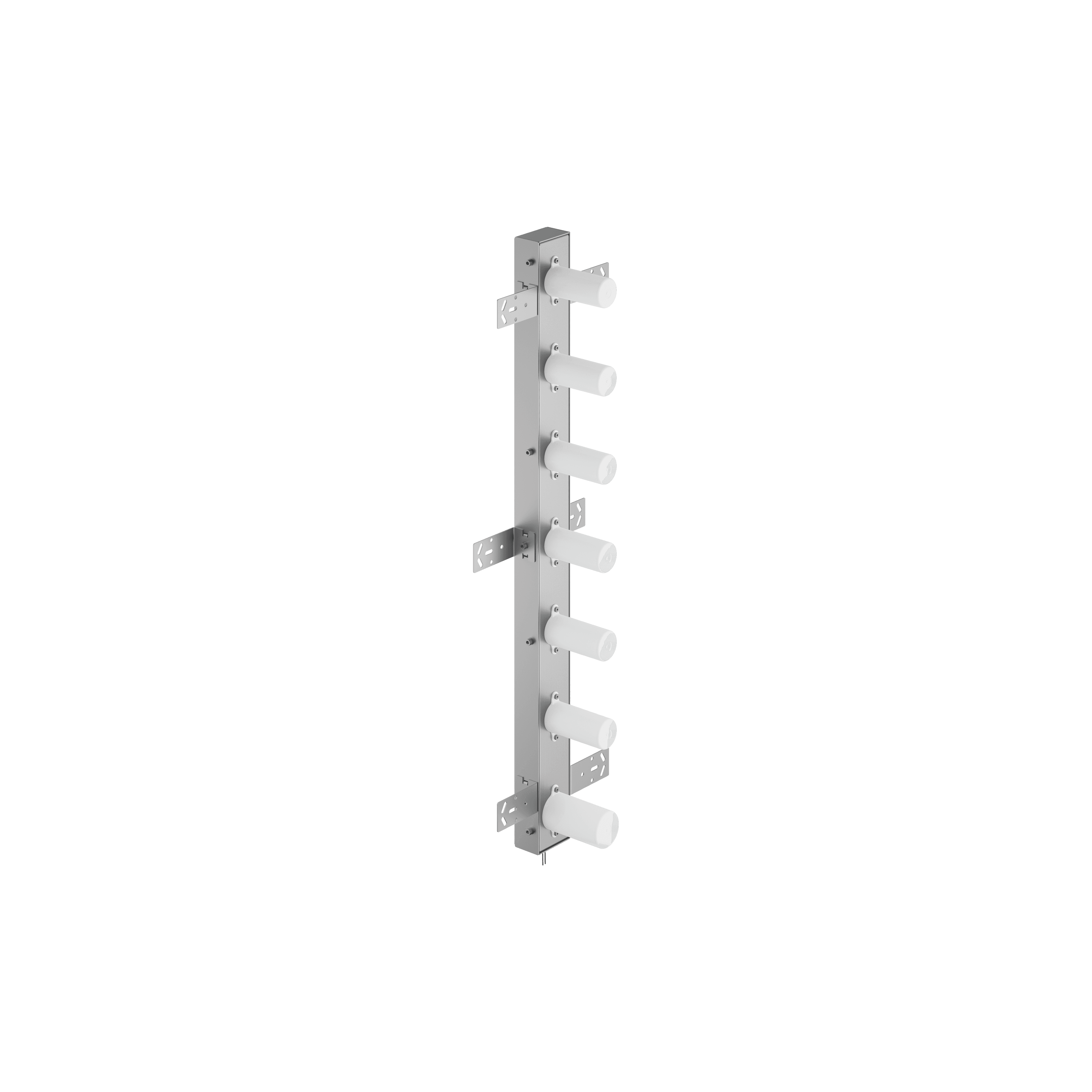 Concealed wall installation box for towel warmer , 6-fold , with control element - in Standard finish