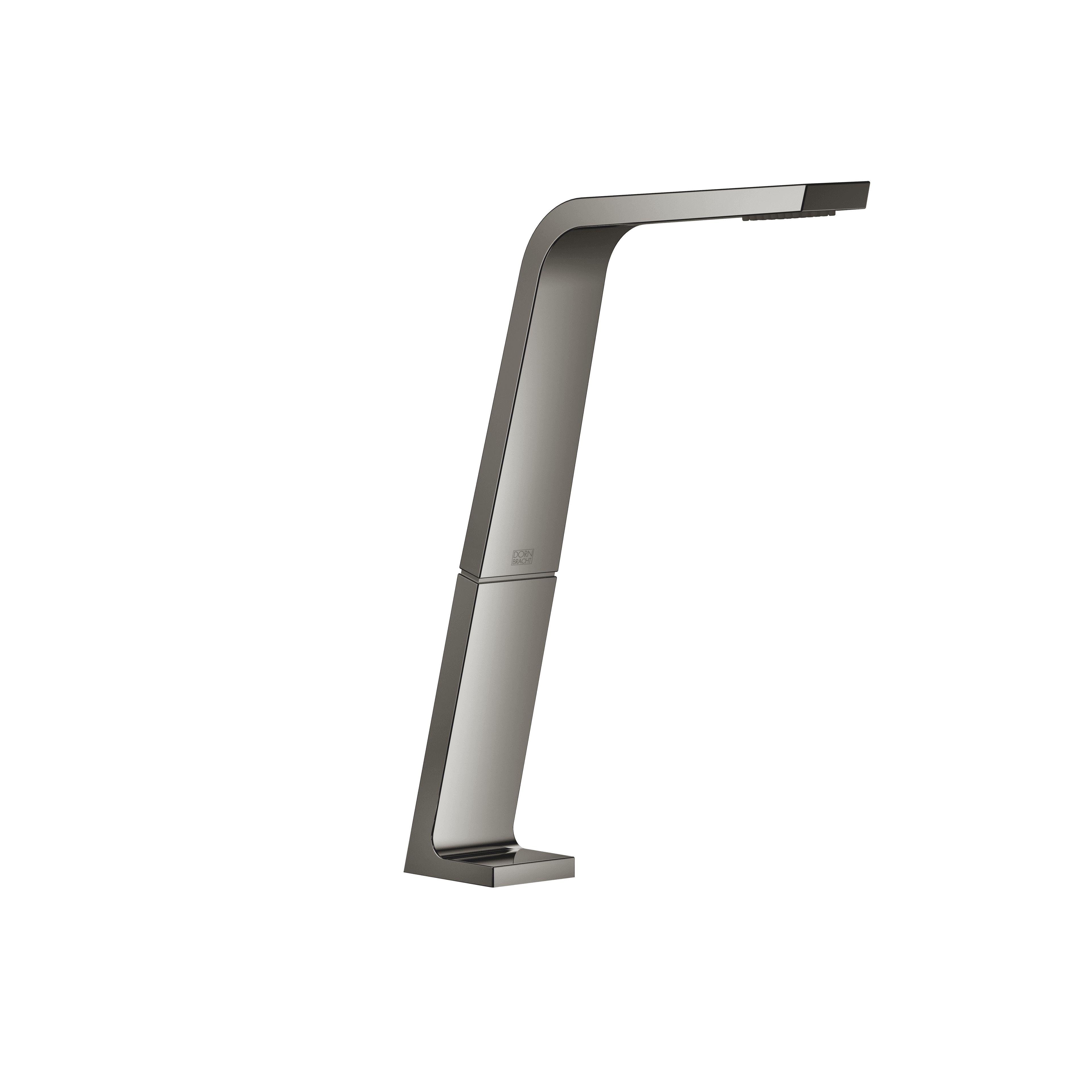 CL.1 Deck-mounted basin spout without pop-up waste in Dark Chrome