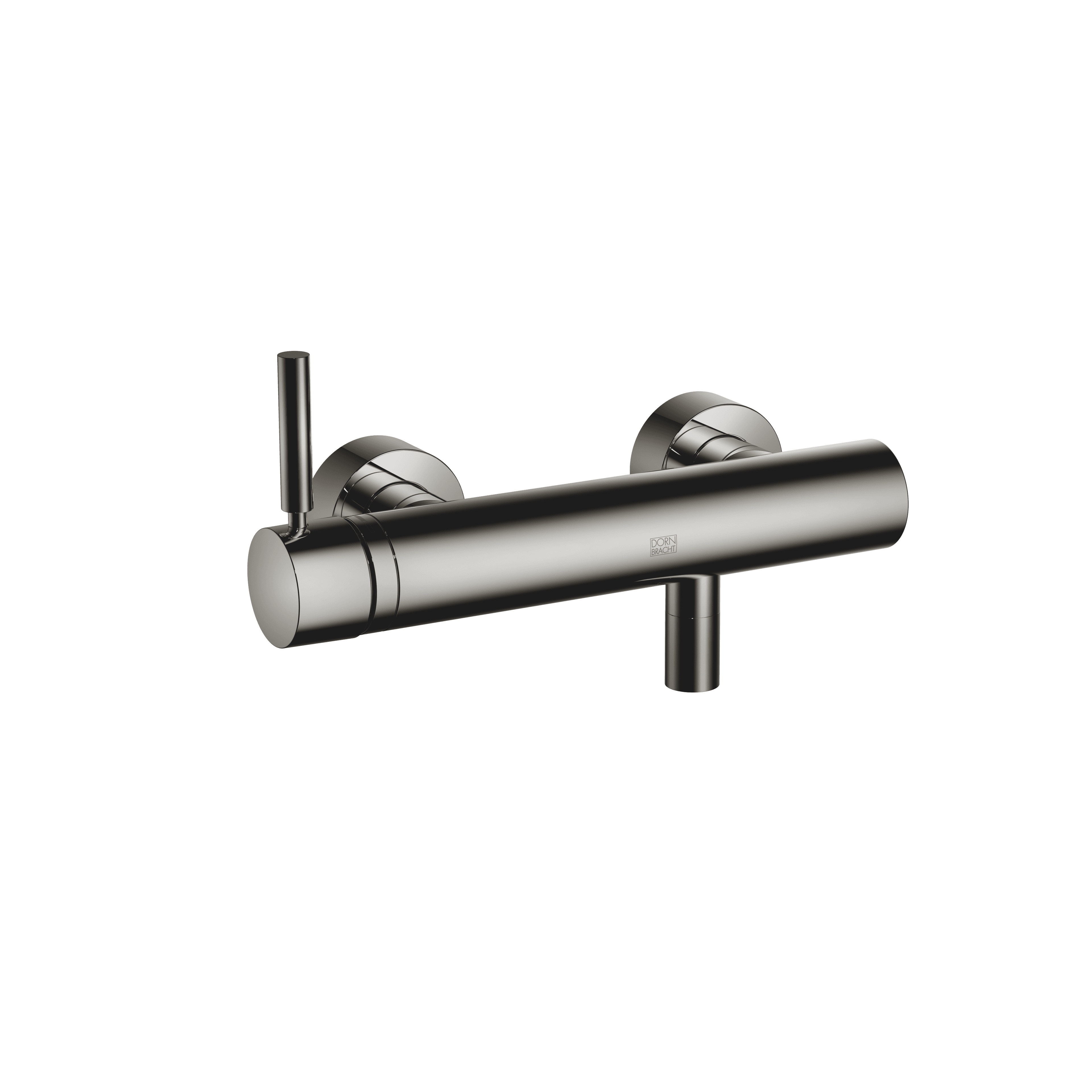 META Single-lever shower mixer for wall mounting in Dark Chrome