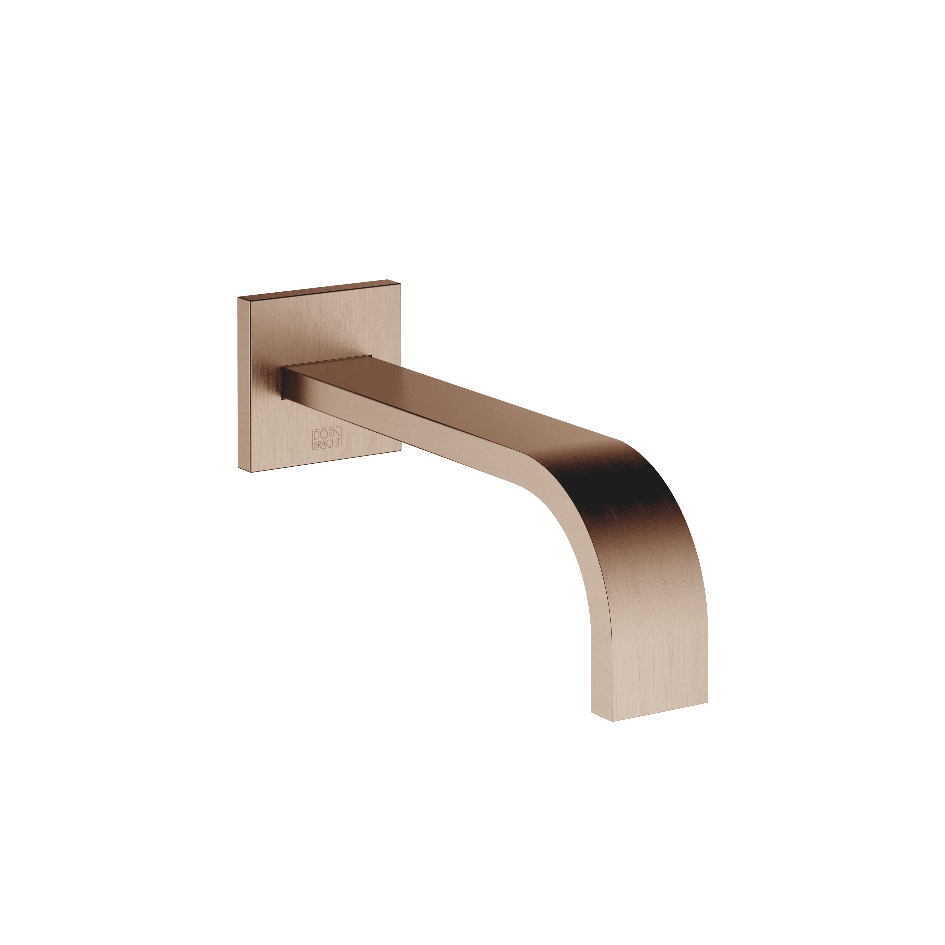 MEM Wall-mounted basin spout without pop-up waste in Brushed Bronze (PVD)