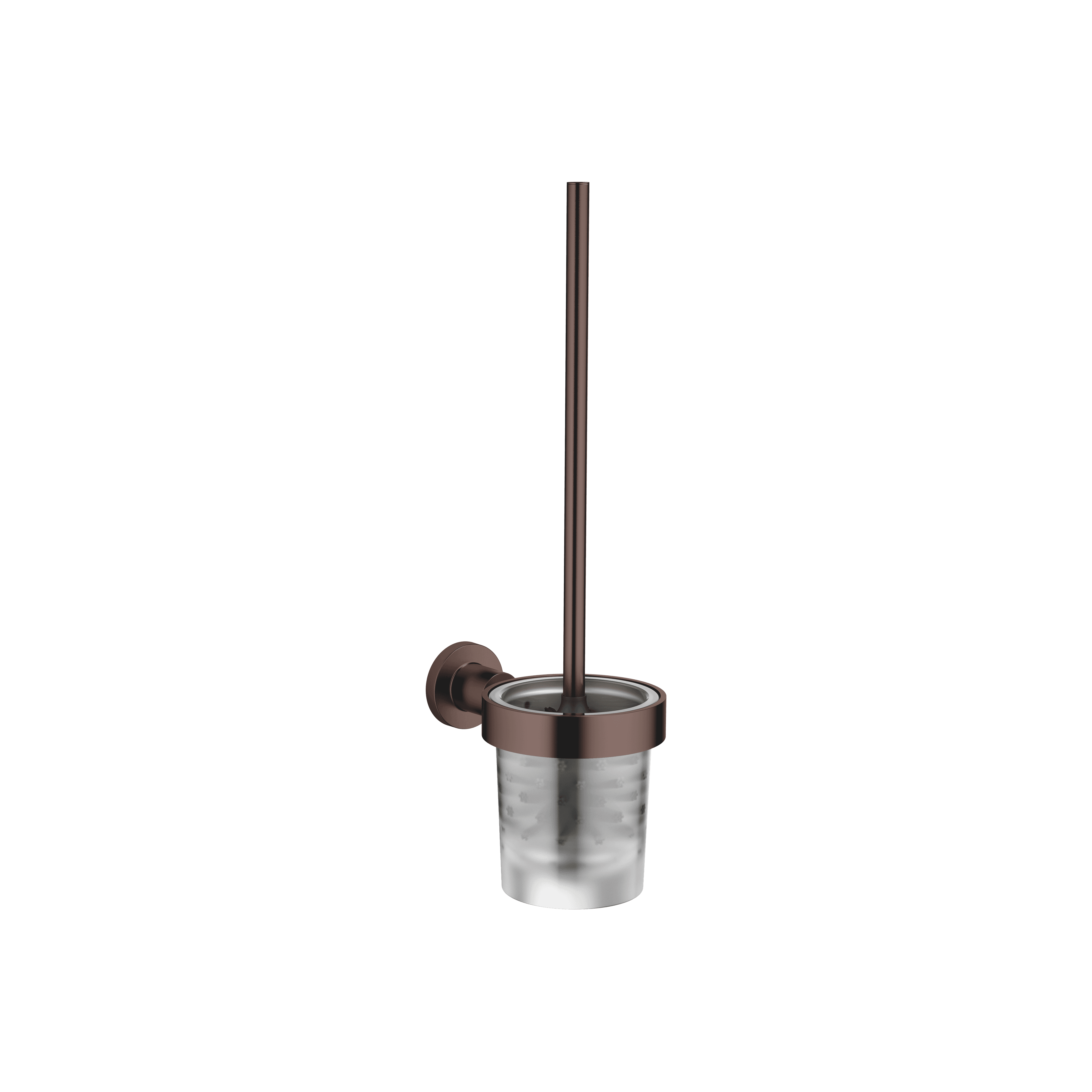 TARA Toilet brush set wall model in Brushed Dark Bronze (PVD)