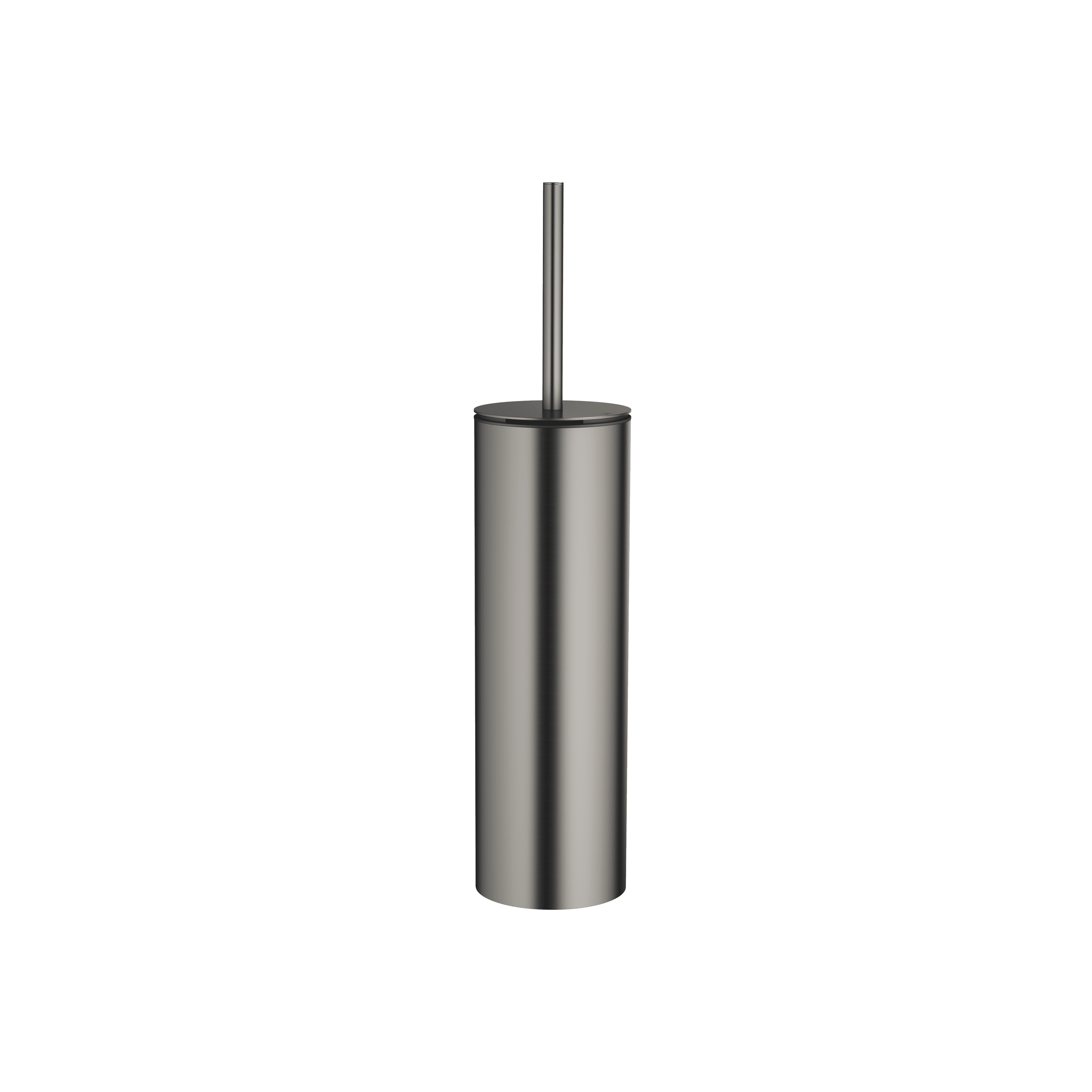 Toilet brush set free-standing model in Brushed Dark Platinum