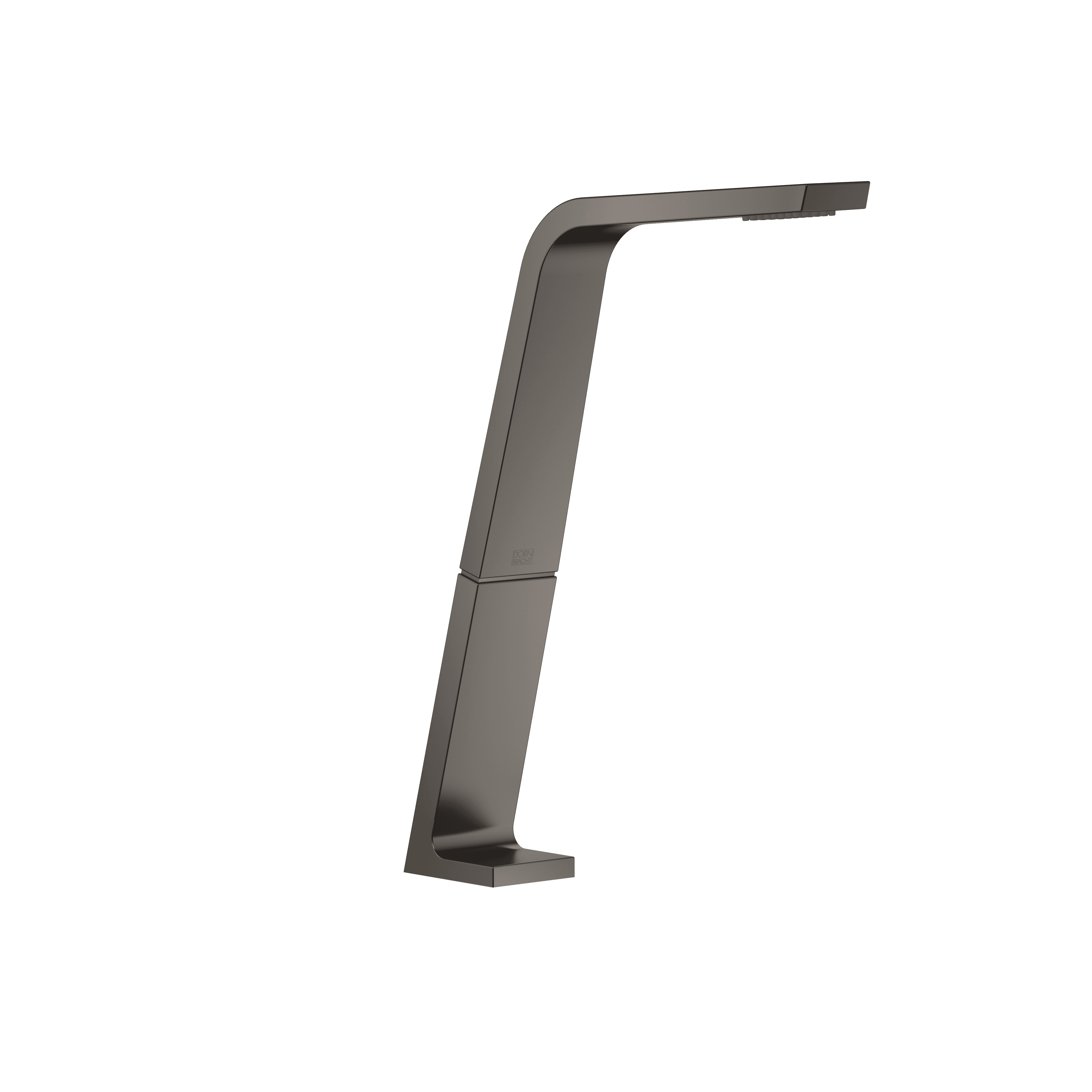 CL.1 Deck-mounted basin spout without pop-up waste in Brushed Dark Platinum
