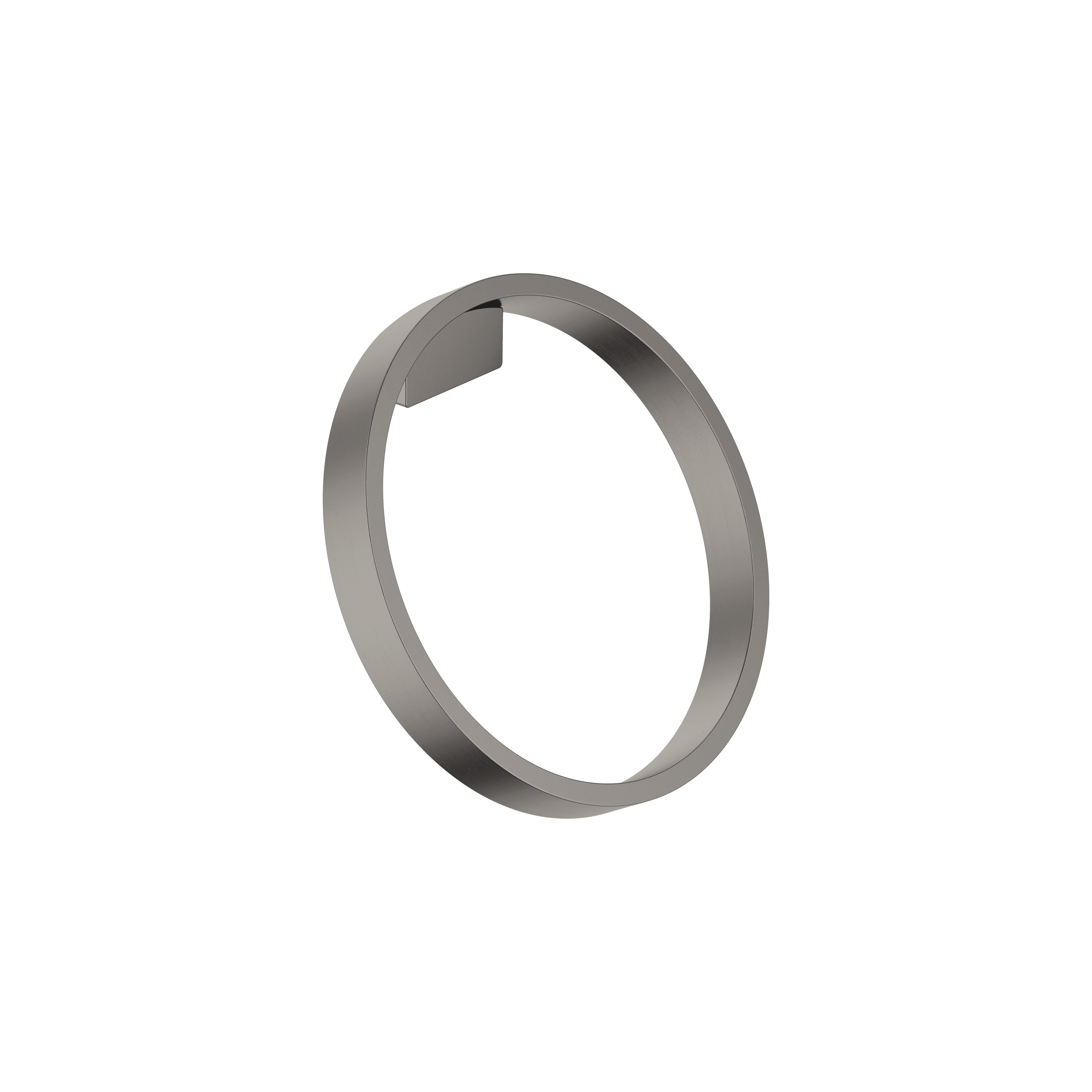 CYO Towel ring round in Brushed Dark Platinum