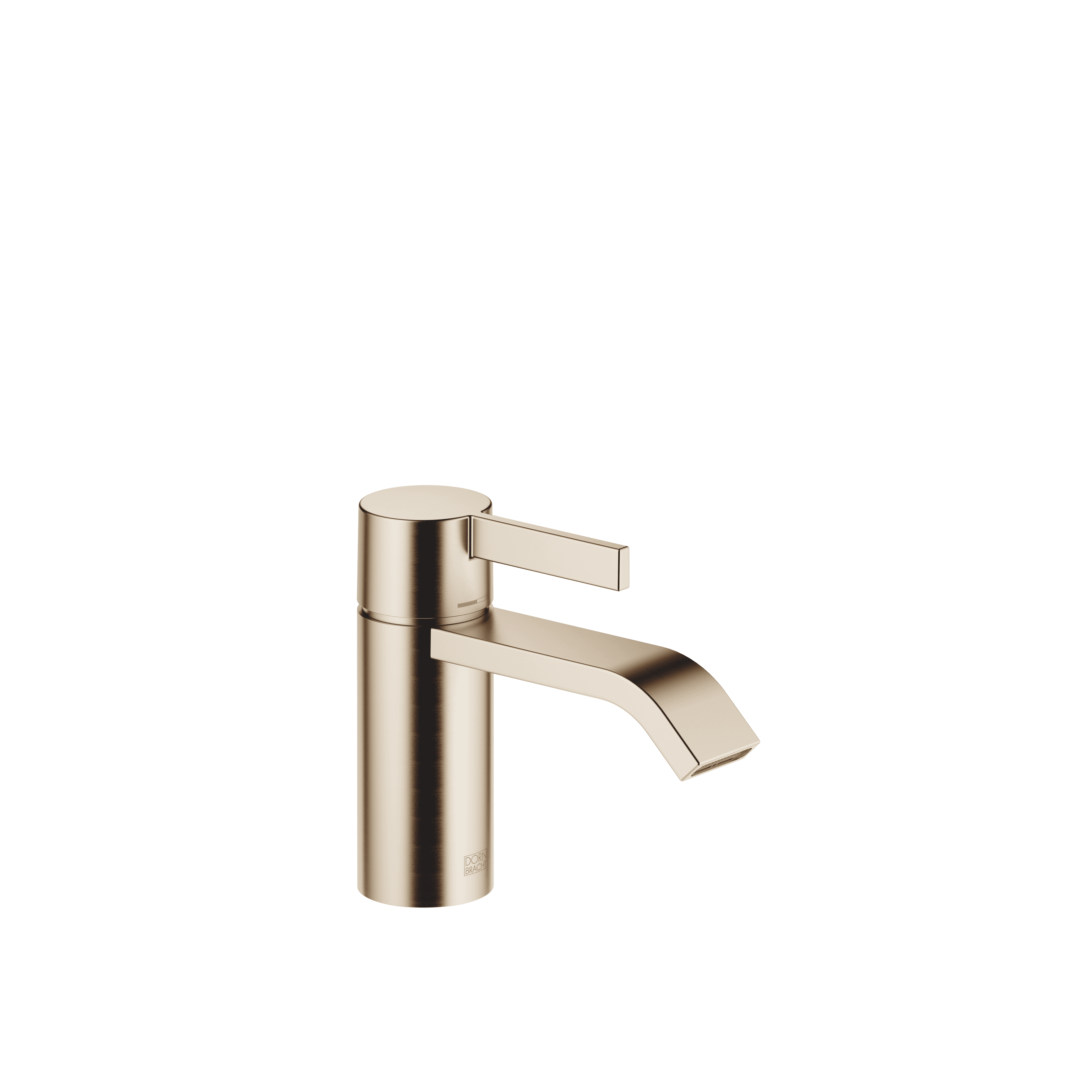 IMO Single-lever basin mixer without pop-up waste in Brushed Light Gold (PVD)
