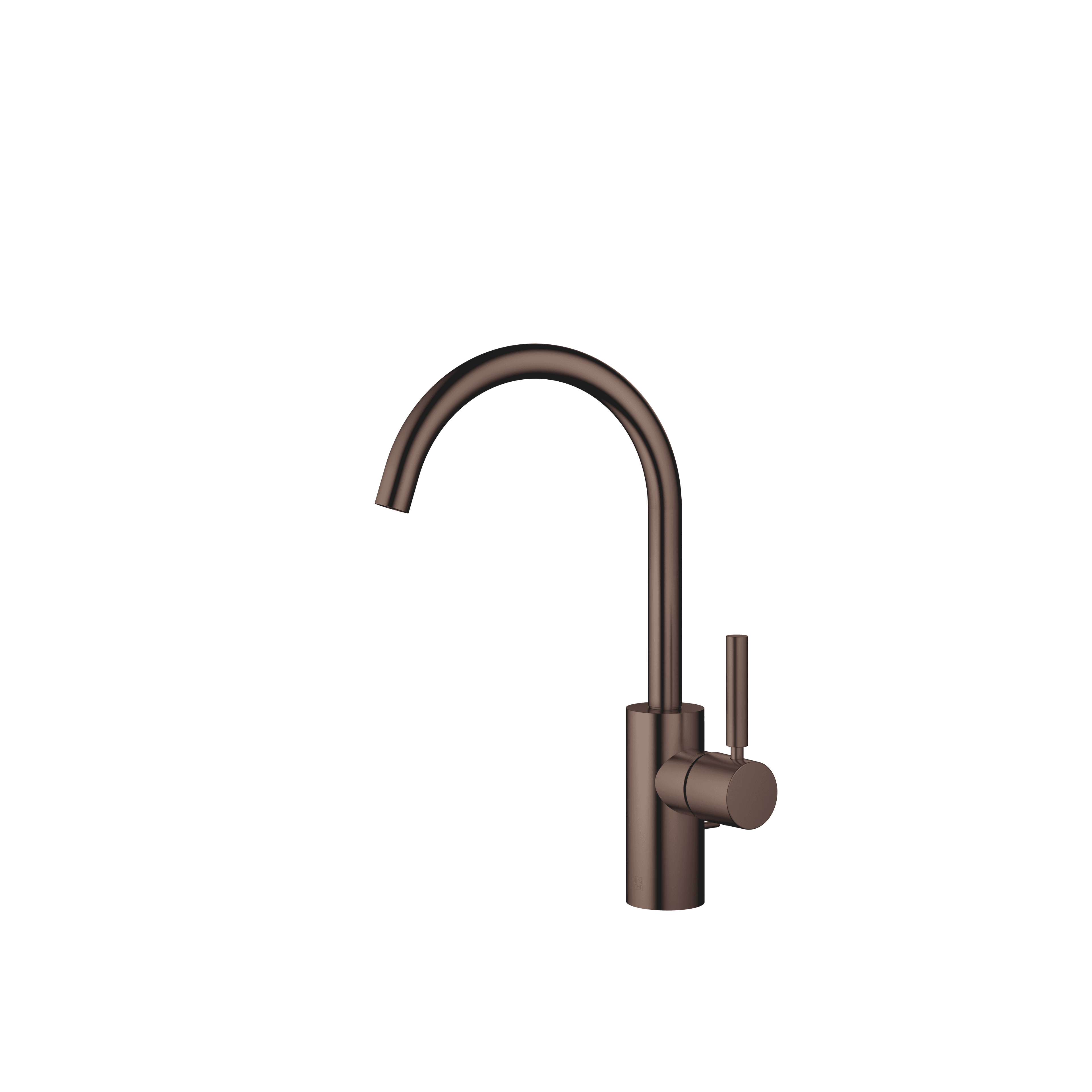 META Single-lever basin mixer with pop-up waste in Brushed Dark Bronze (PVD)