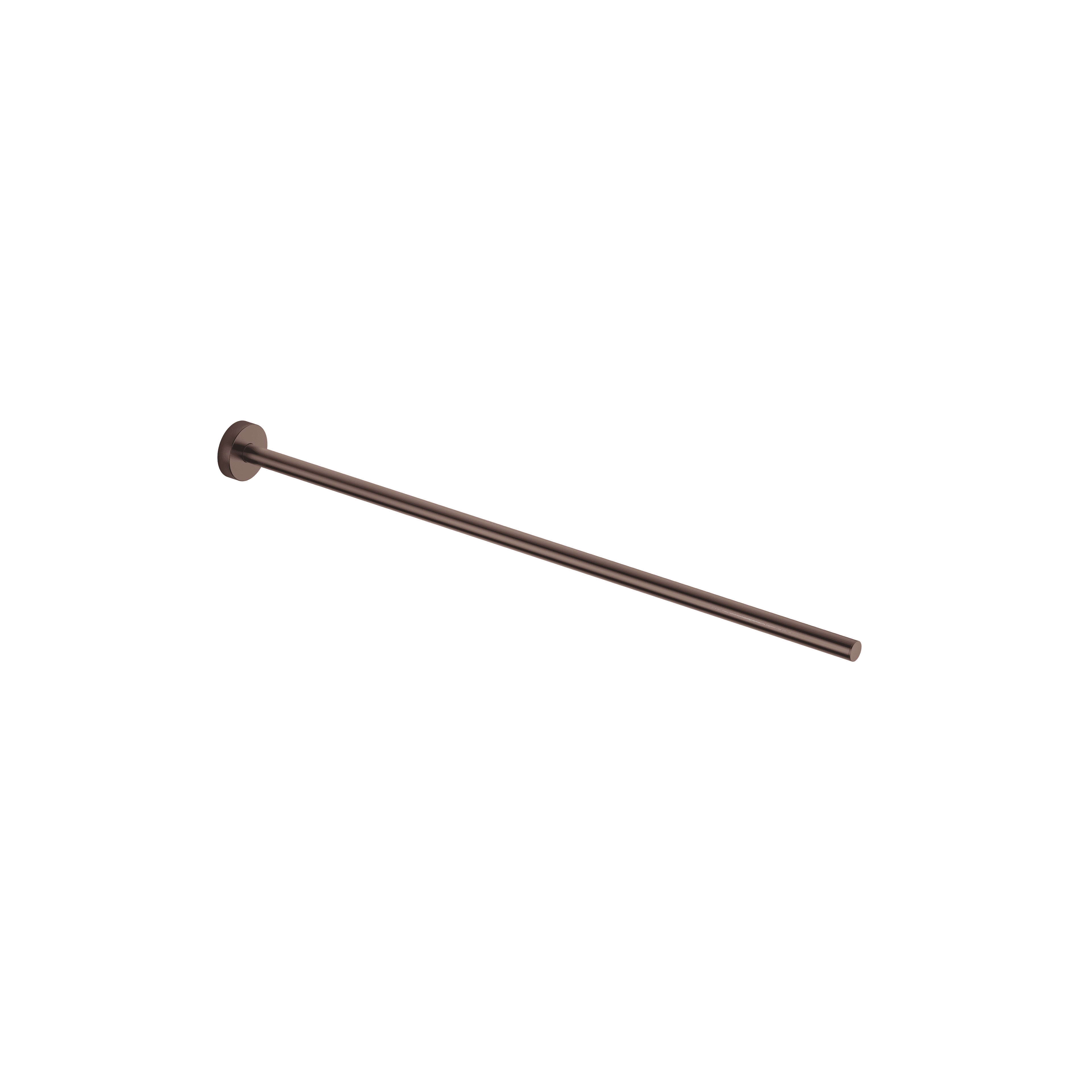 Towel bar 1-piece non-swivel in Brushed Dark Bronze (PVD)