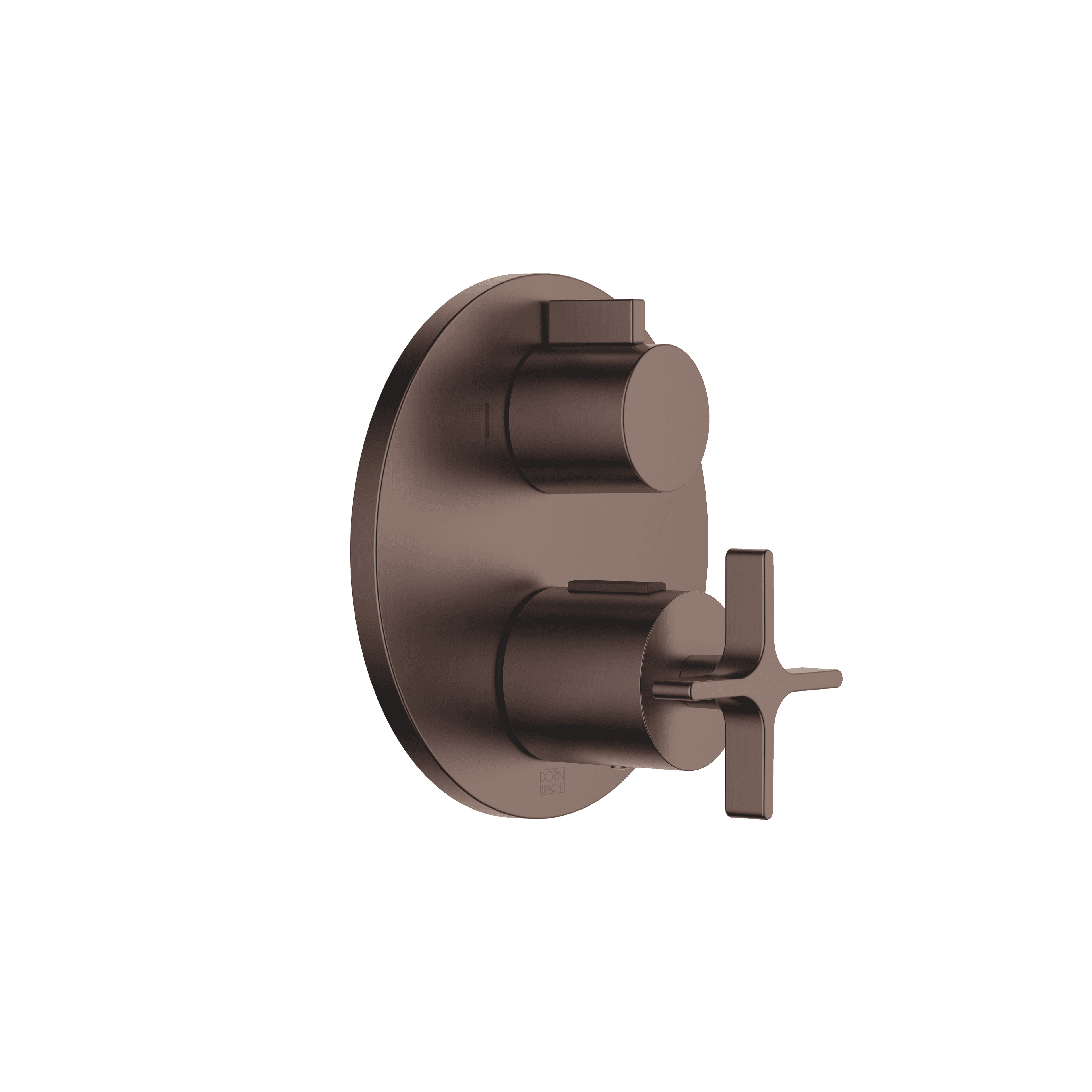 VAIA Concealed thermostat with two function volume control in Brushed Dark Bronze (PVD)