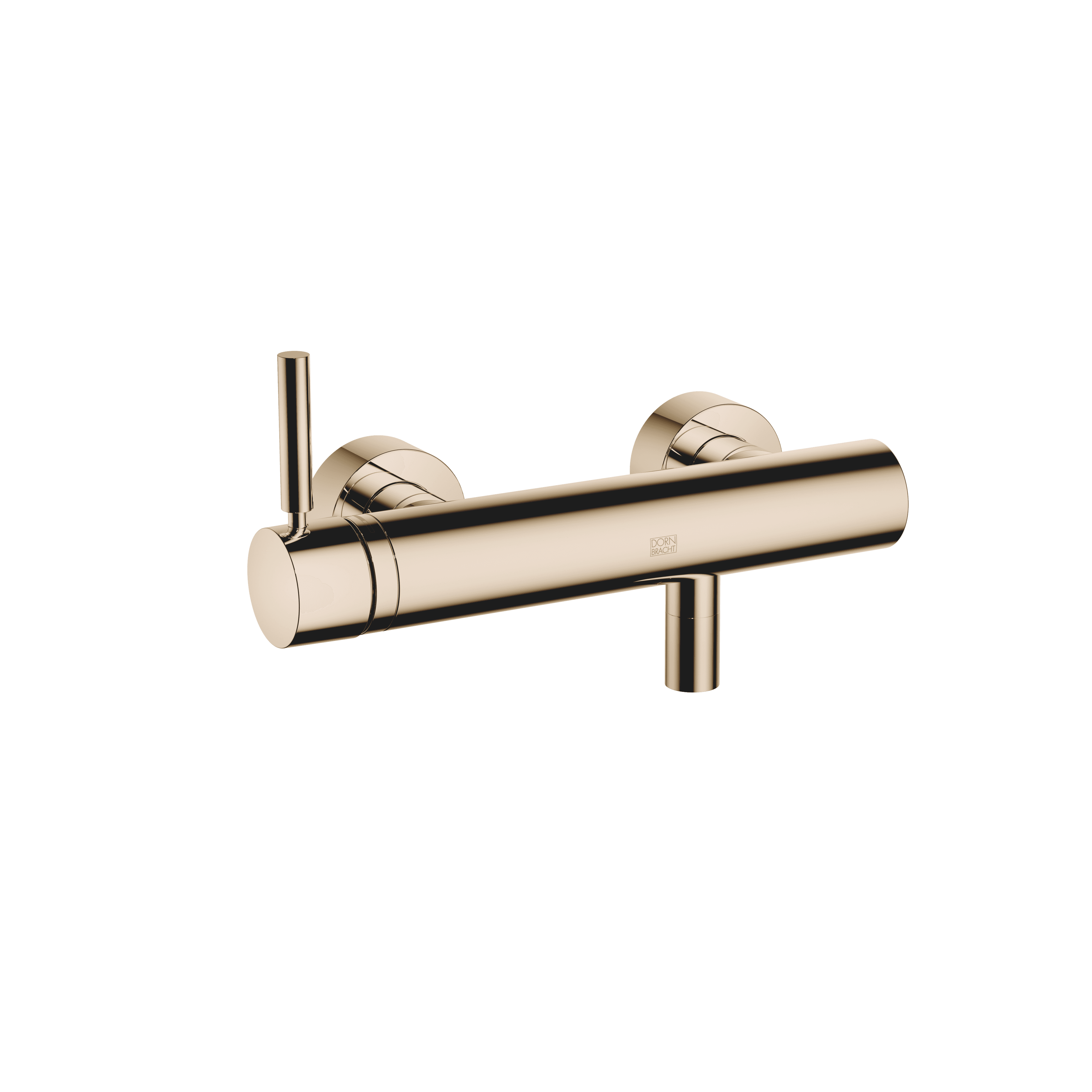 META Single-lever shower mixer for wall mounting in Light Gold (PVD)