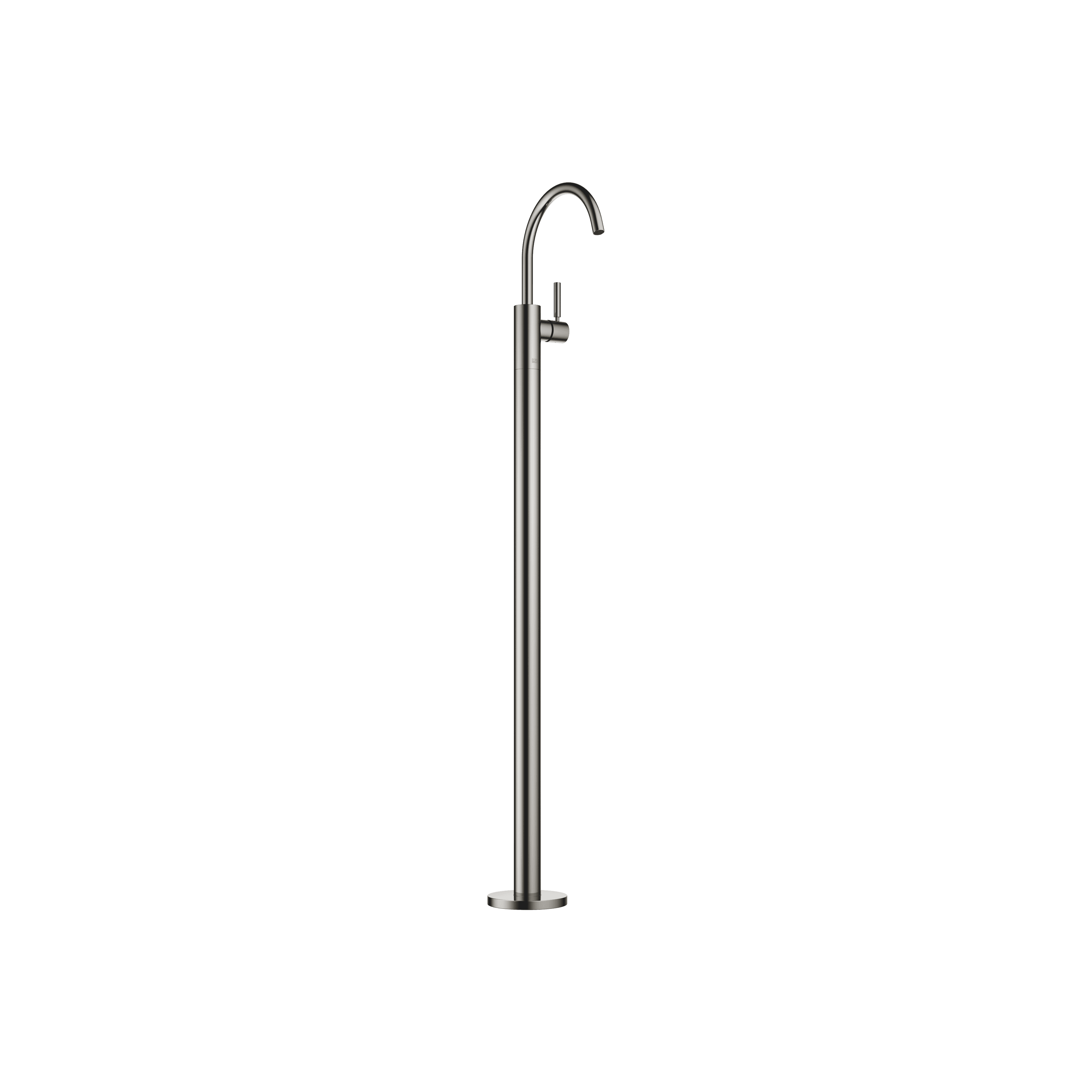 META Single-lever basin mixer with stand pipe without pop-up waste in Dark Chrome