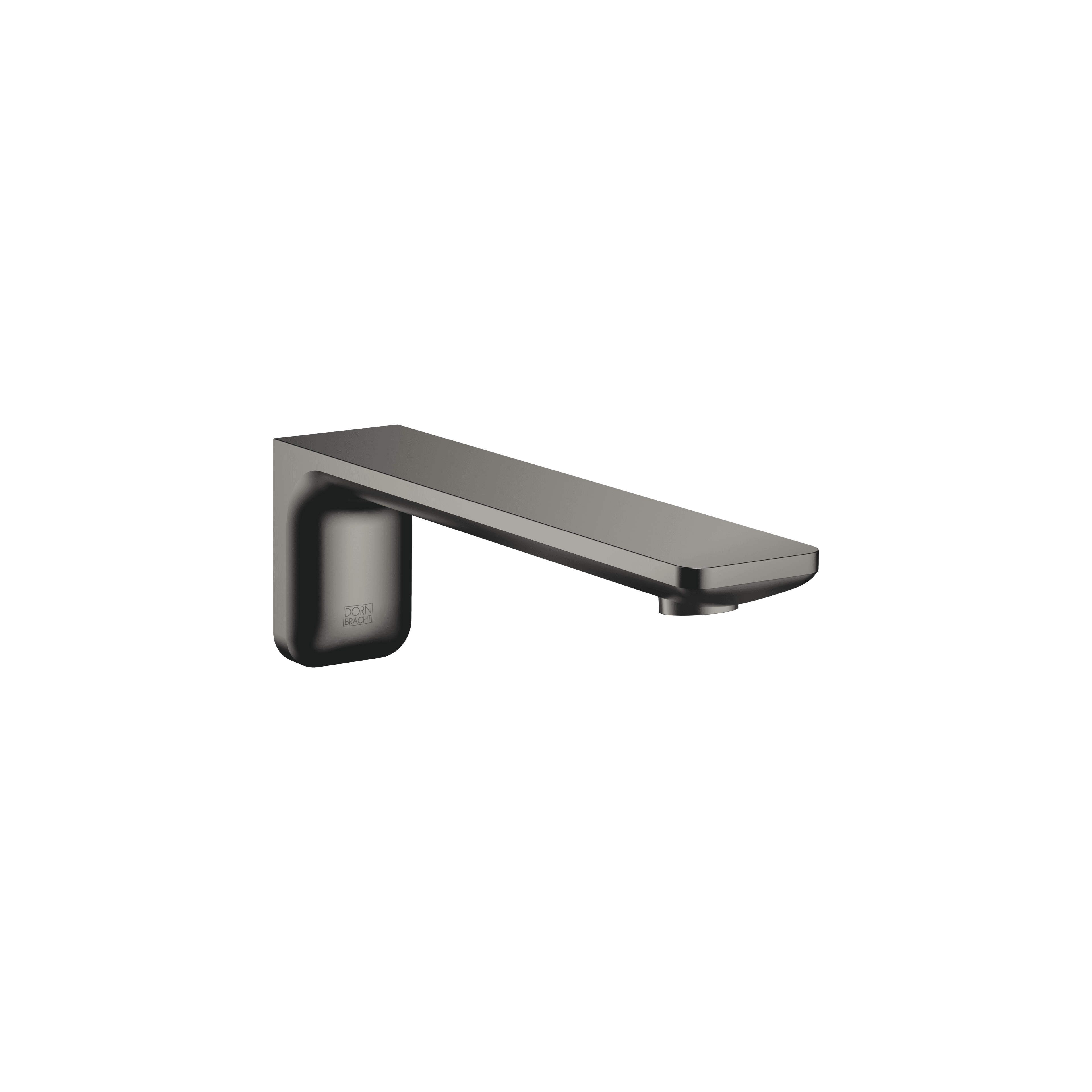 LISSÉ Bath spout for wall mounting in Brushed Dark Platinum
