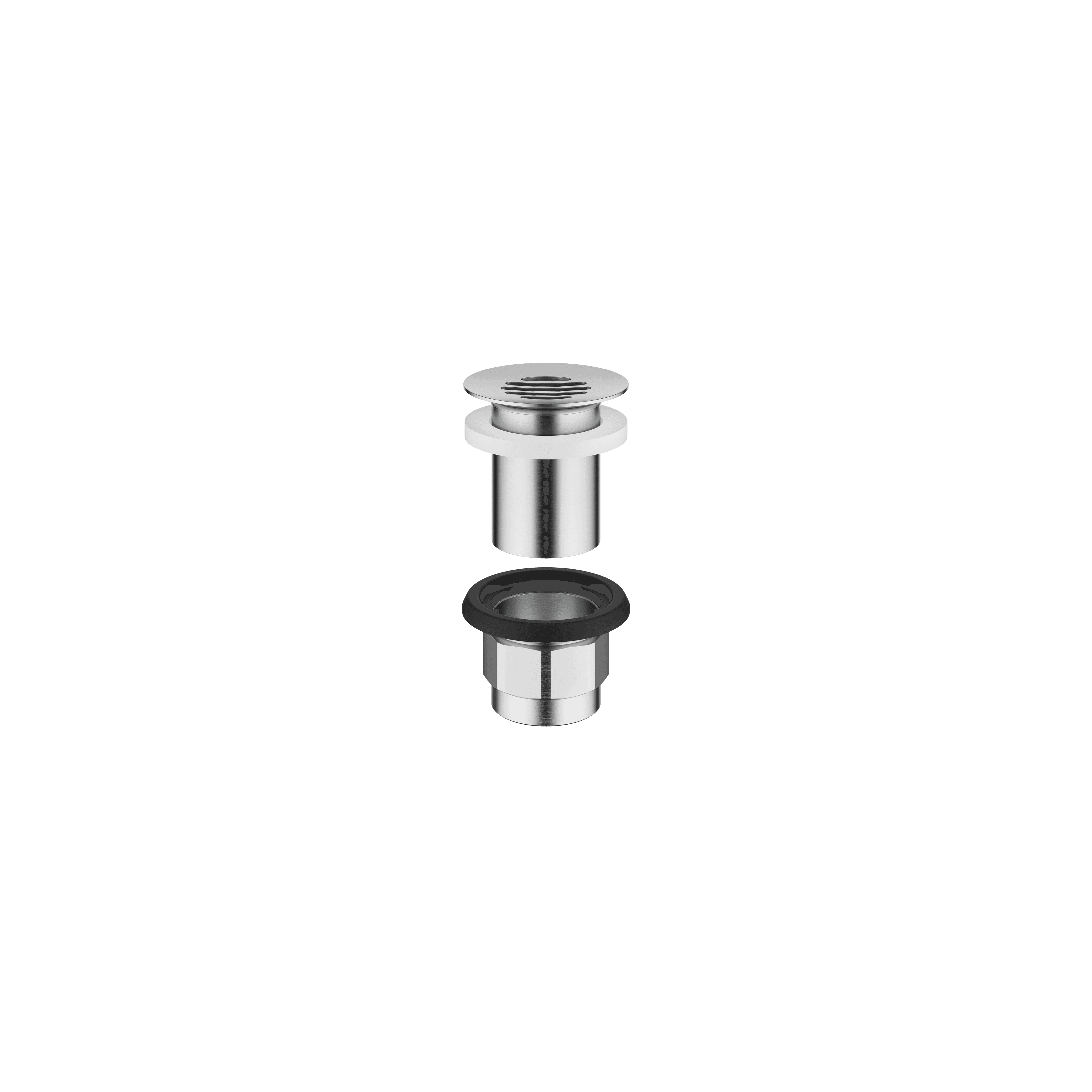Grated waste 1 1/4" in Brushed Chrome