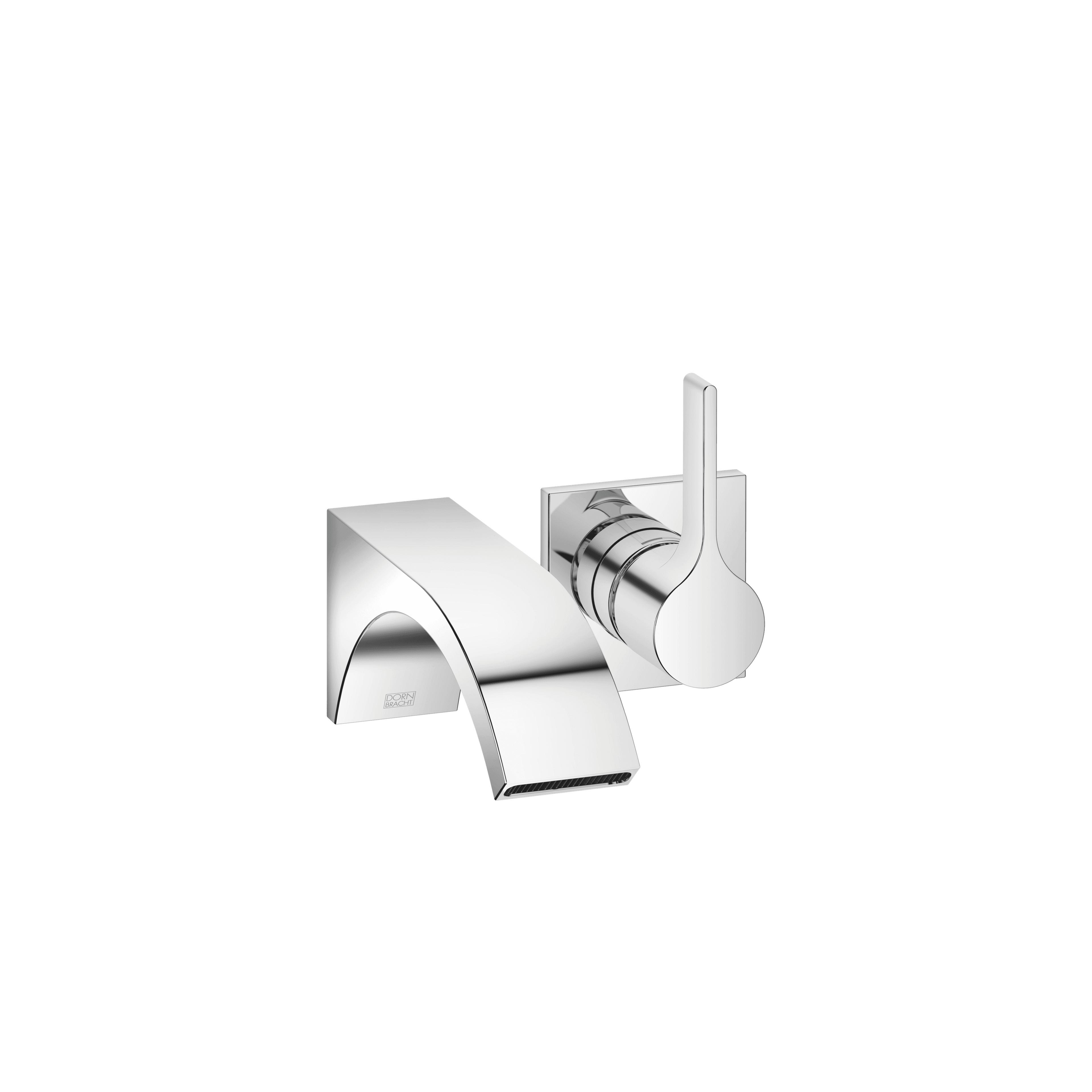 CYO Wall-mounted single-lever basin mixer without pop-up waste in Chrome