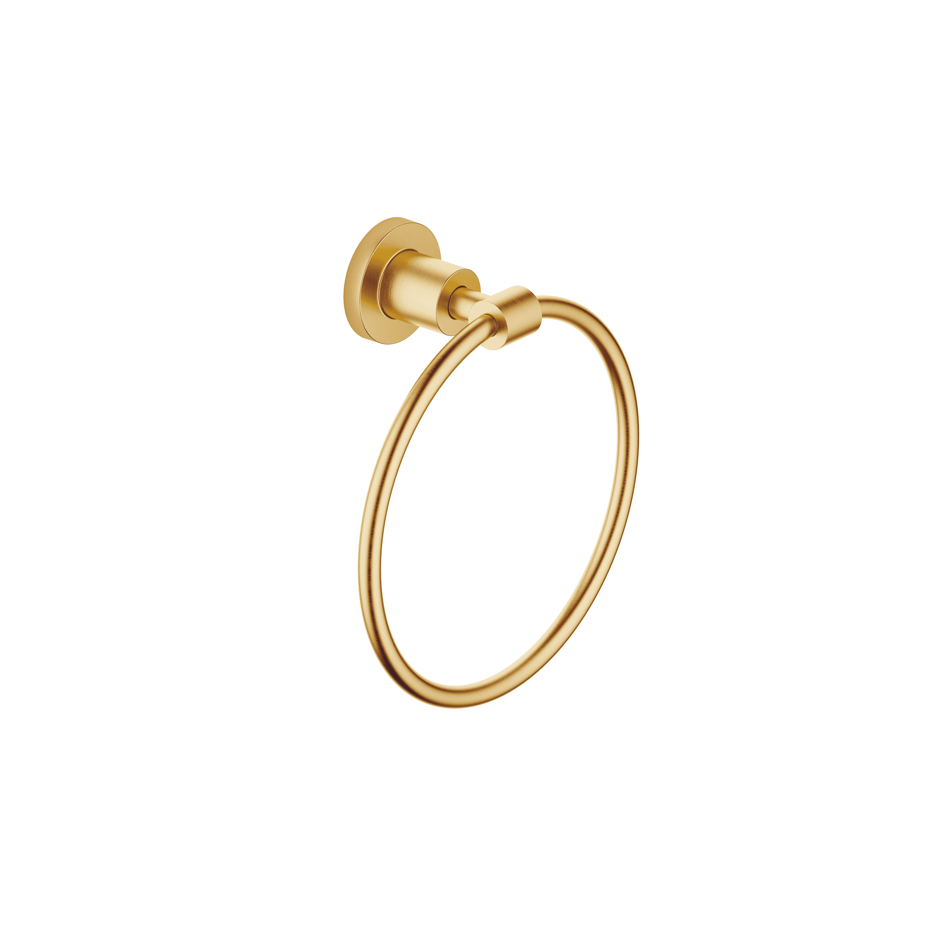 TARA Towel ring round in Brushed Durabrass (23kt Gold)