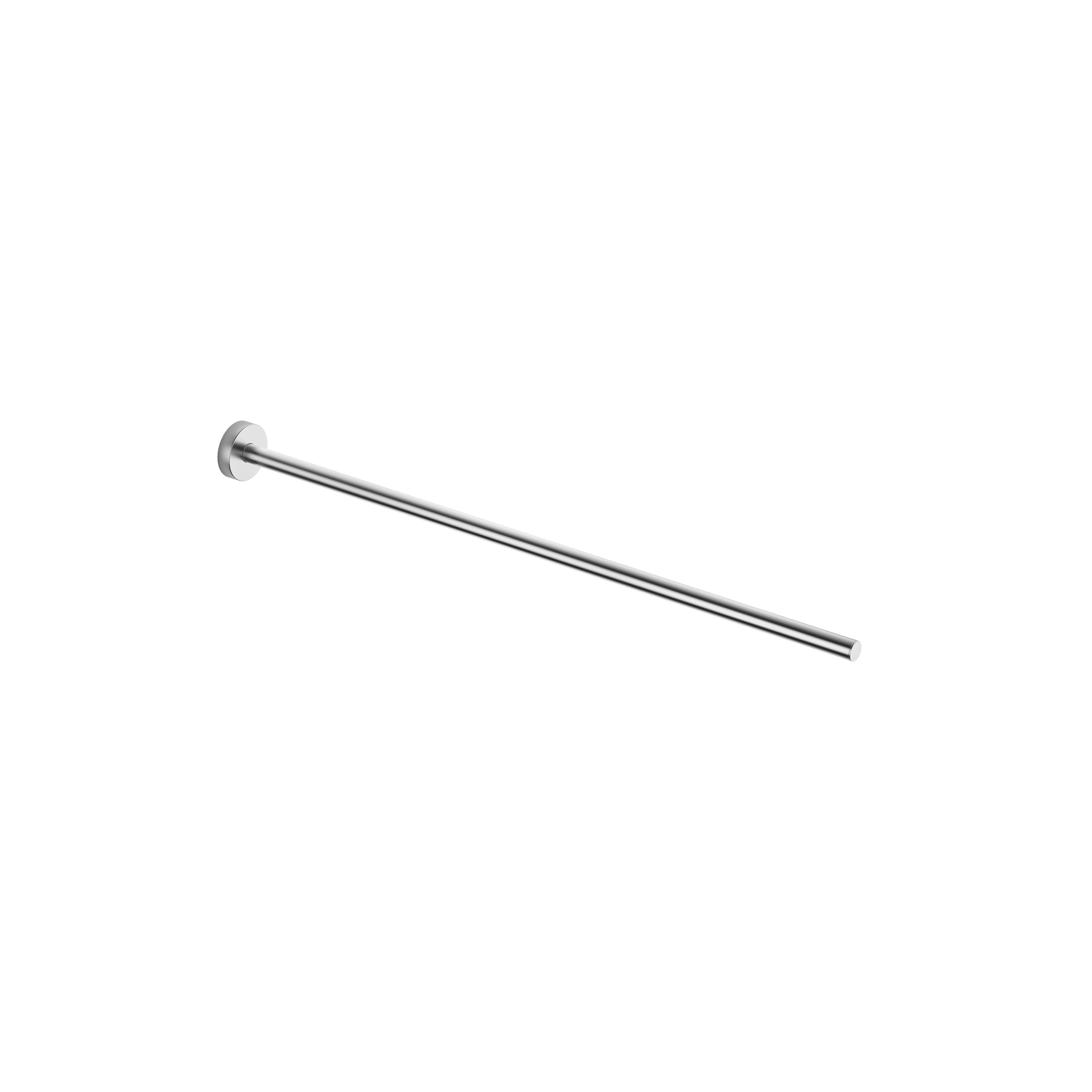 Towel bar 1-piece non-swivel in Brushed Chrome