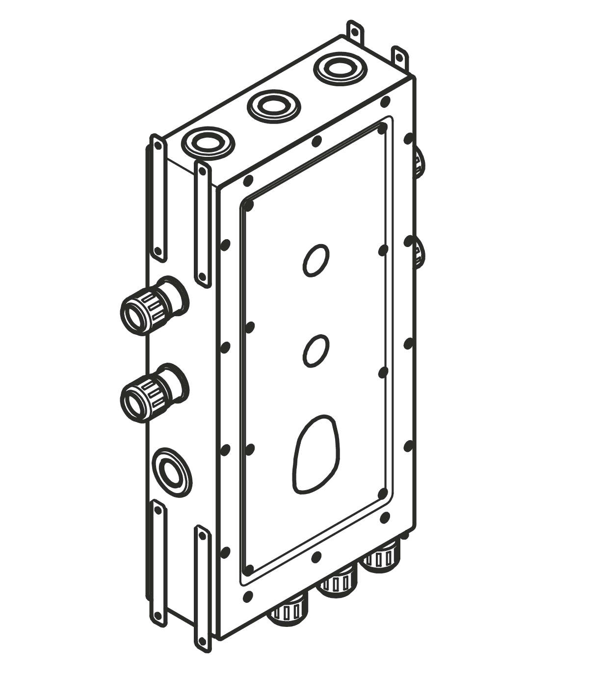Drybox Thermostat module with 2 valves - in Standard finish