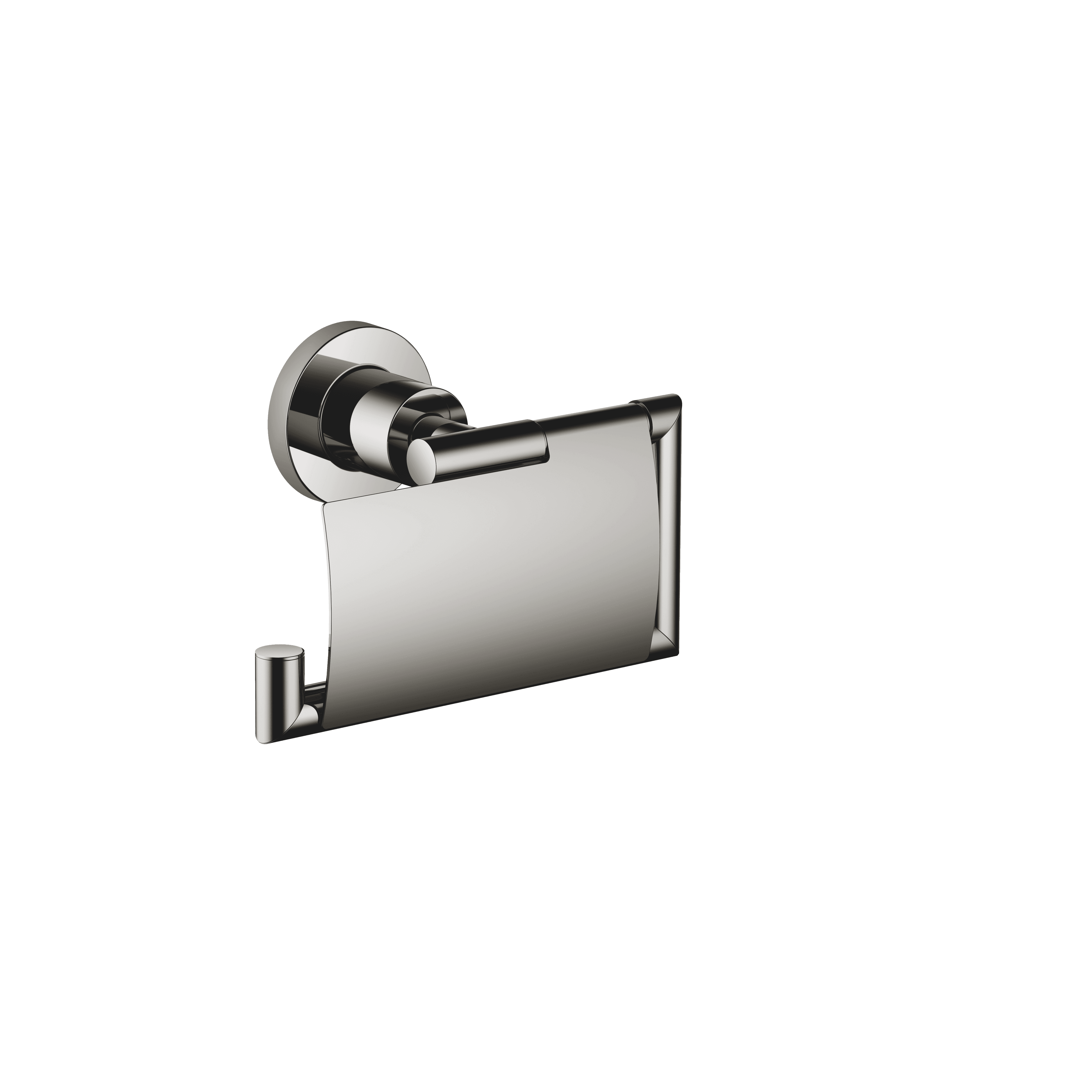 TARA Tissue holder with cover in Dark Chrome
