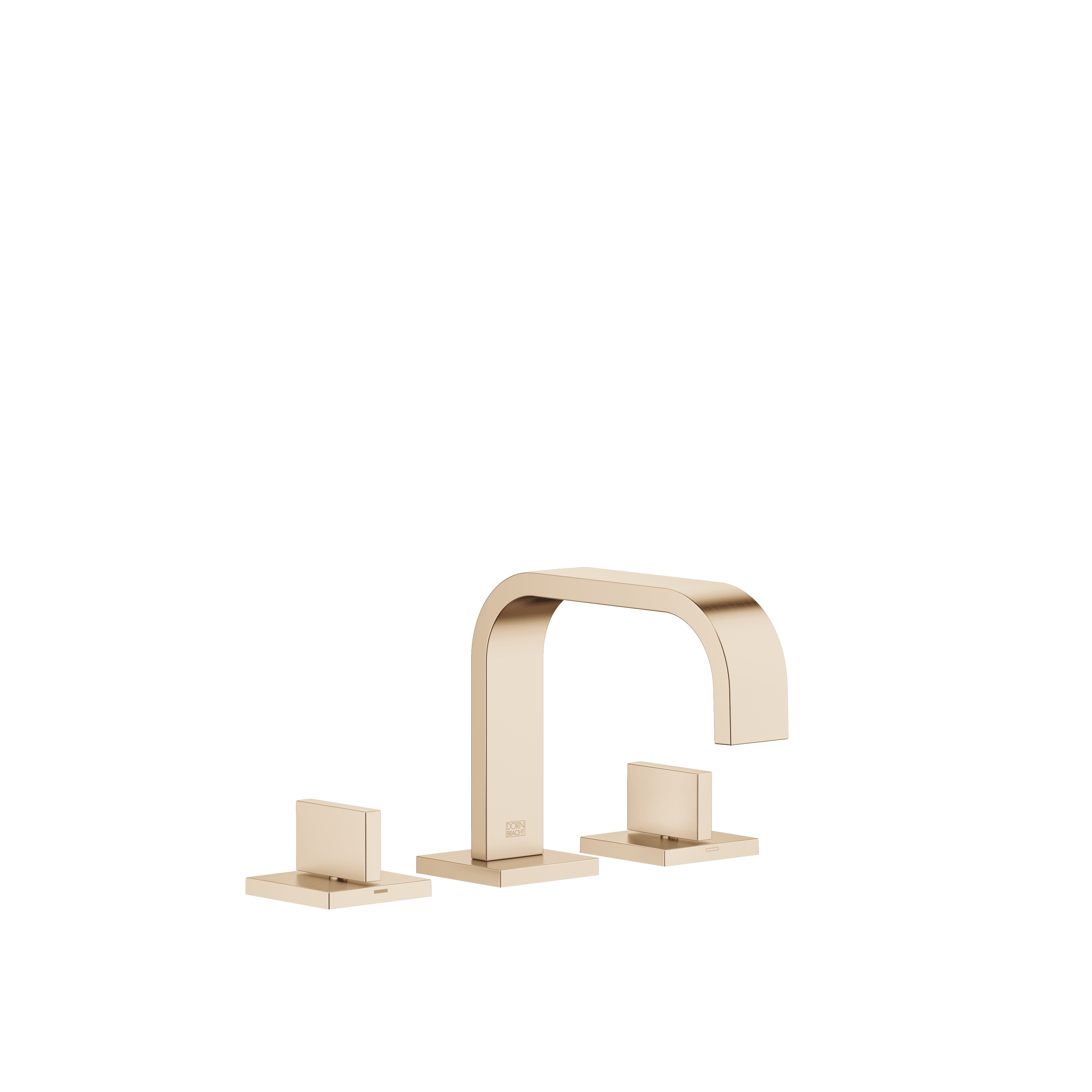 MEM Three-hole basin mixer with pop-up waste in Brushed Champagne (22kt Gold)